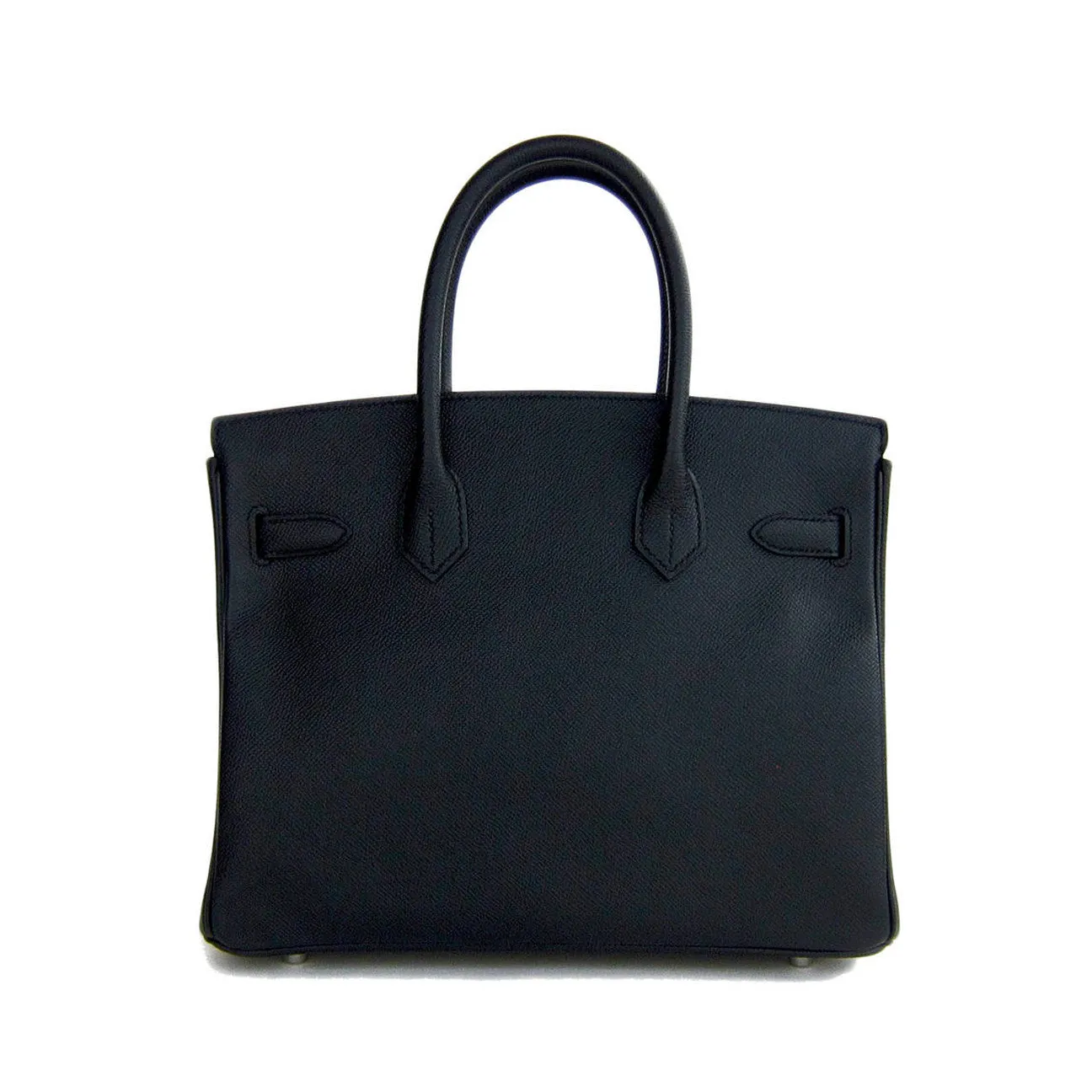 Hermes Black Epsom 30cm Birkin Palladium Hardware Architectural