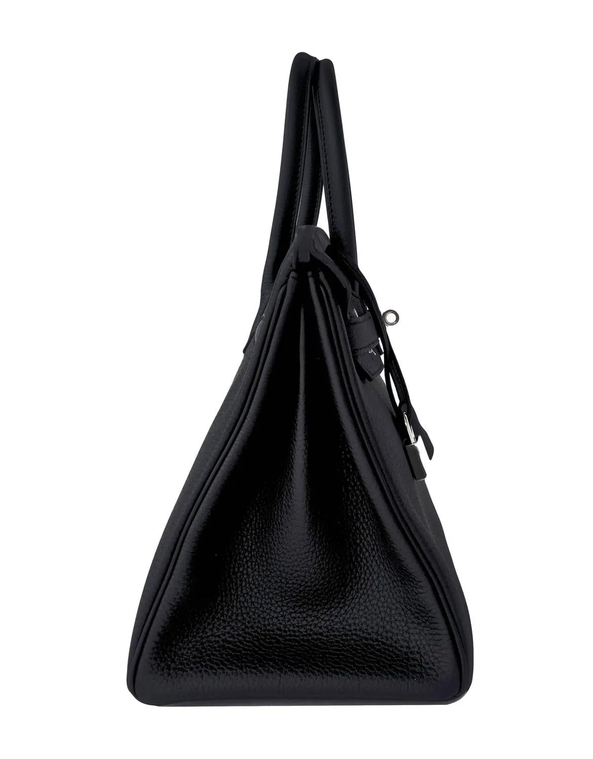 Hermes Black Togo 30cm Birkin Palladium Hardware Leather Bag Chic X Stamp