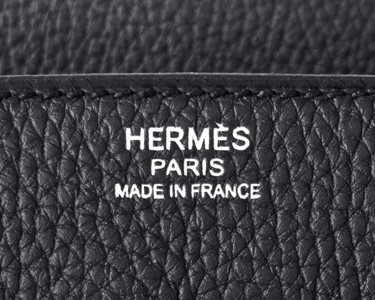 Hermes Black Togo 30cm Birkin Palladium Hardware Leather Bag Chic X Stamp