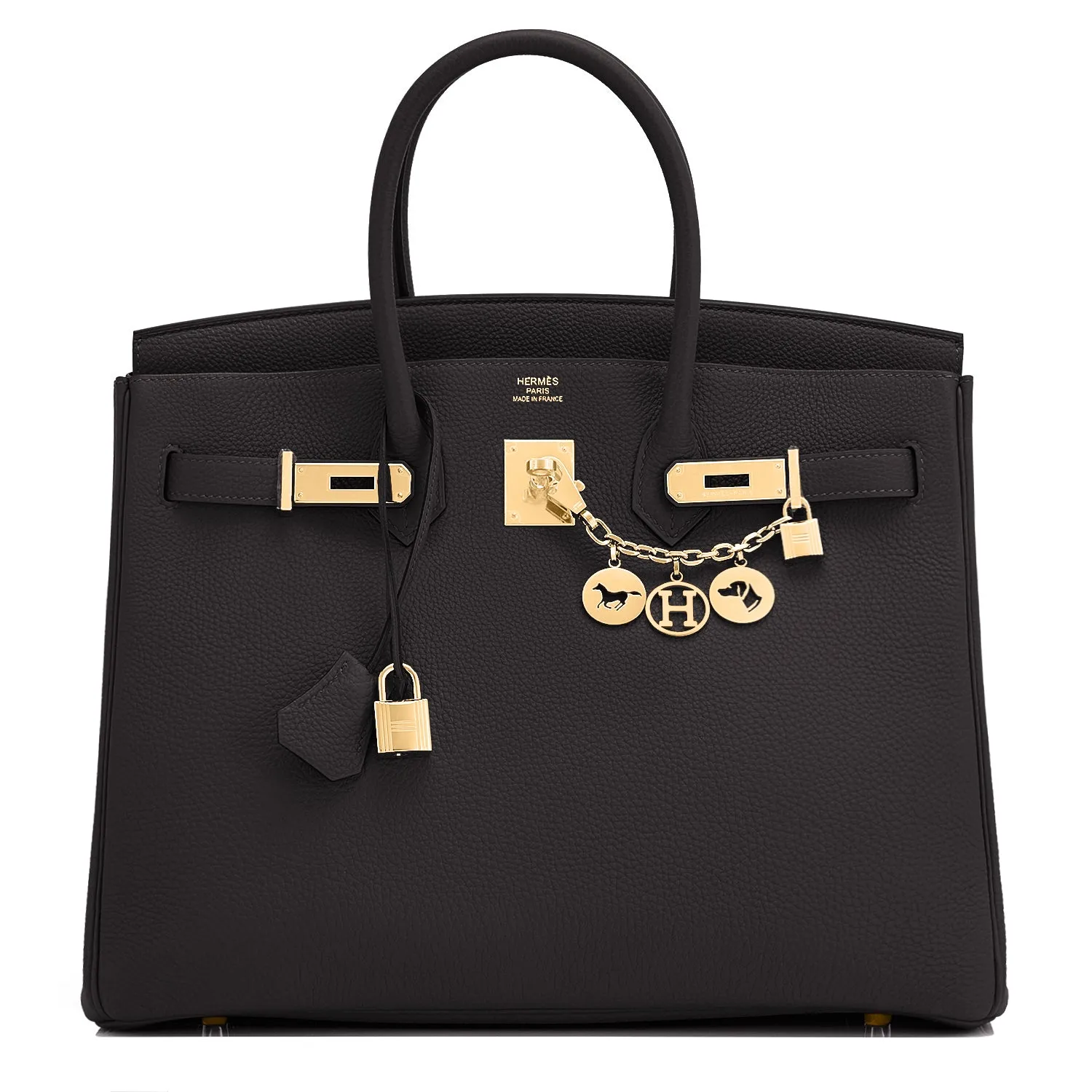 Hermes Black Togo 35cm Birkin Gold Hardware