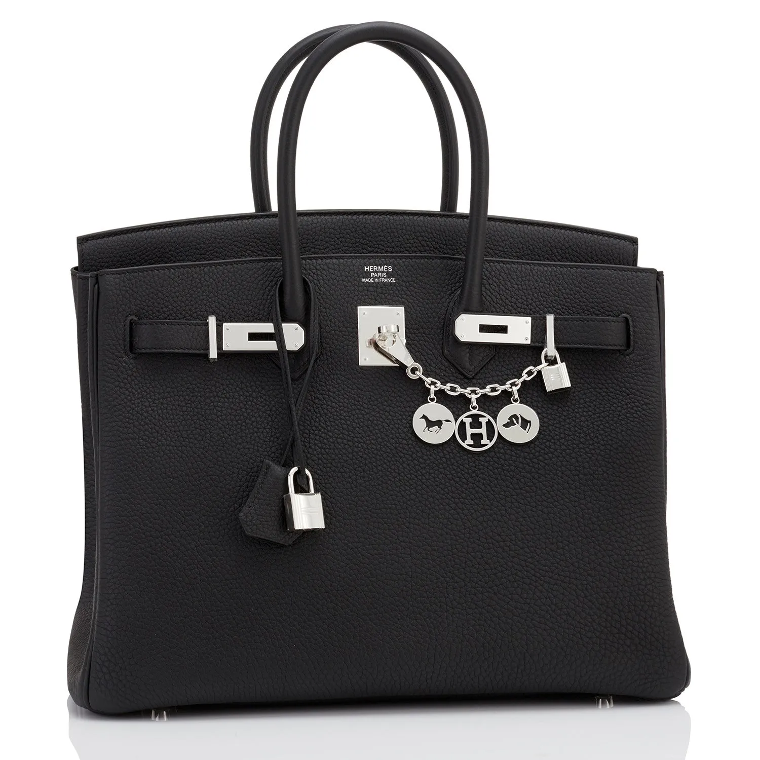 Hermes Black Togo 35cm Birkin Palladium Hardware Bag U Stamp