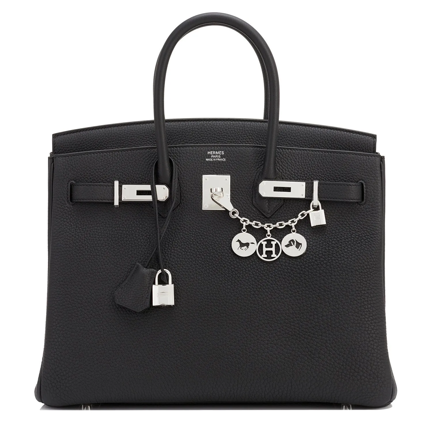 Hermes Black Togo 35cm Birkin Palladium Hardware Bag U Stamp