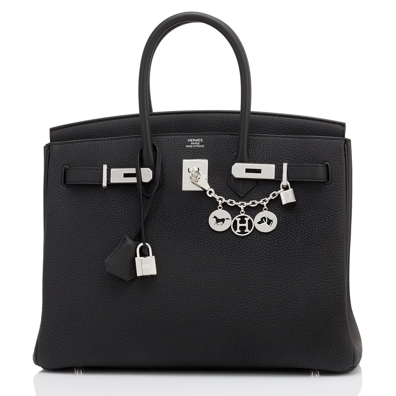 Hermes Black Togo 35cm Birkin Palladium Hardware Bag U Stamp