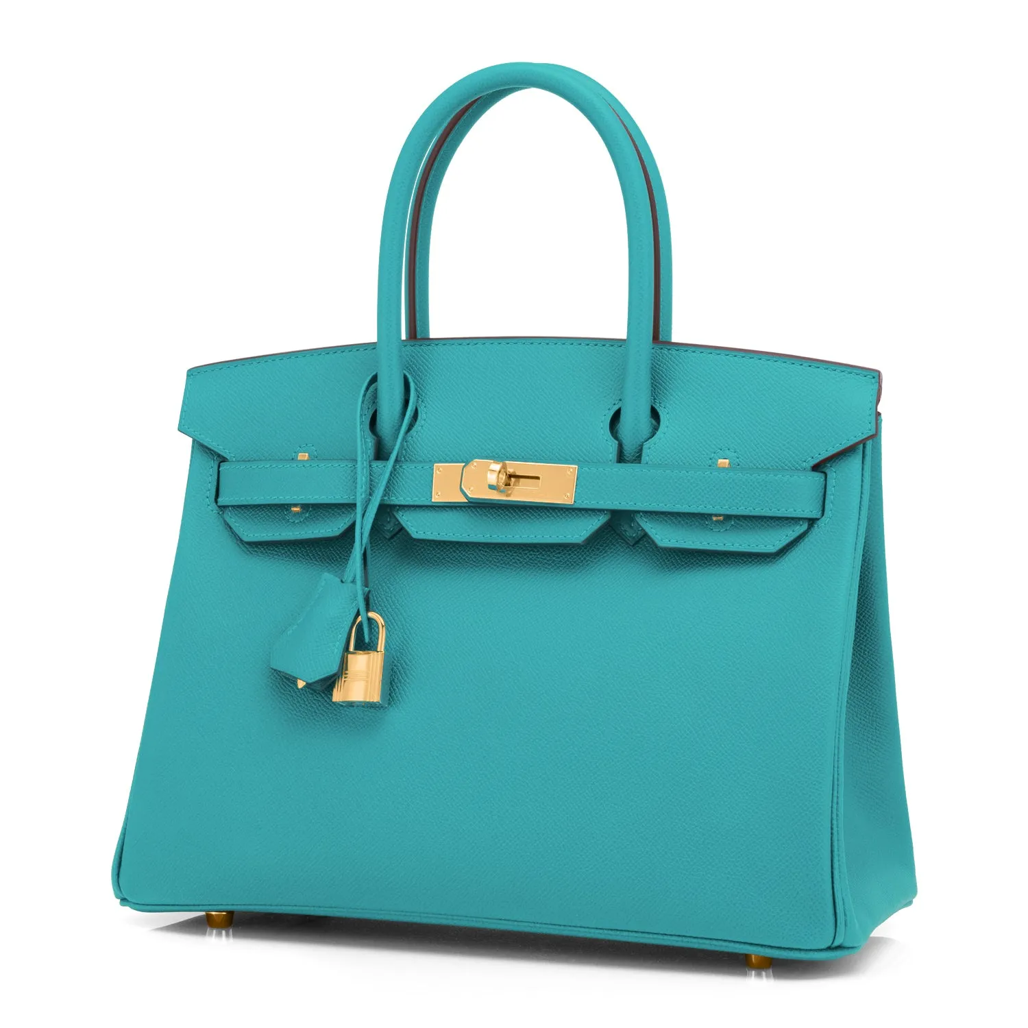 Hermes Blue Paon Birkin 30cm Peacock Turquoise Blue Epsom Gold Hardware