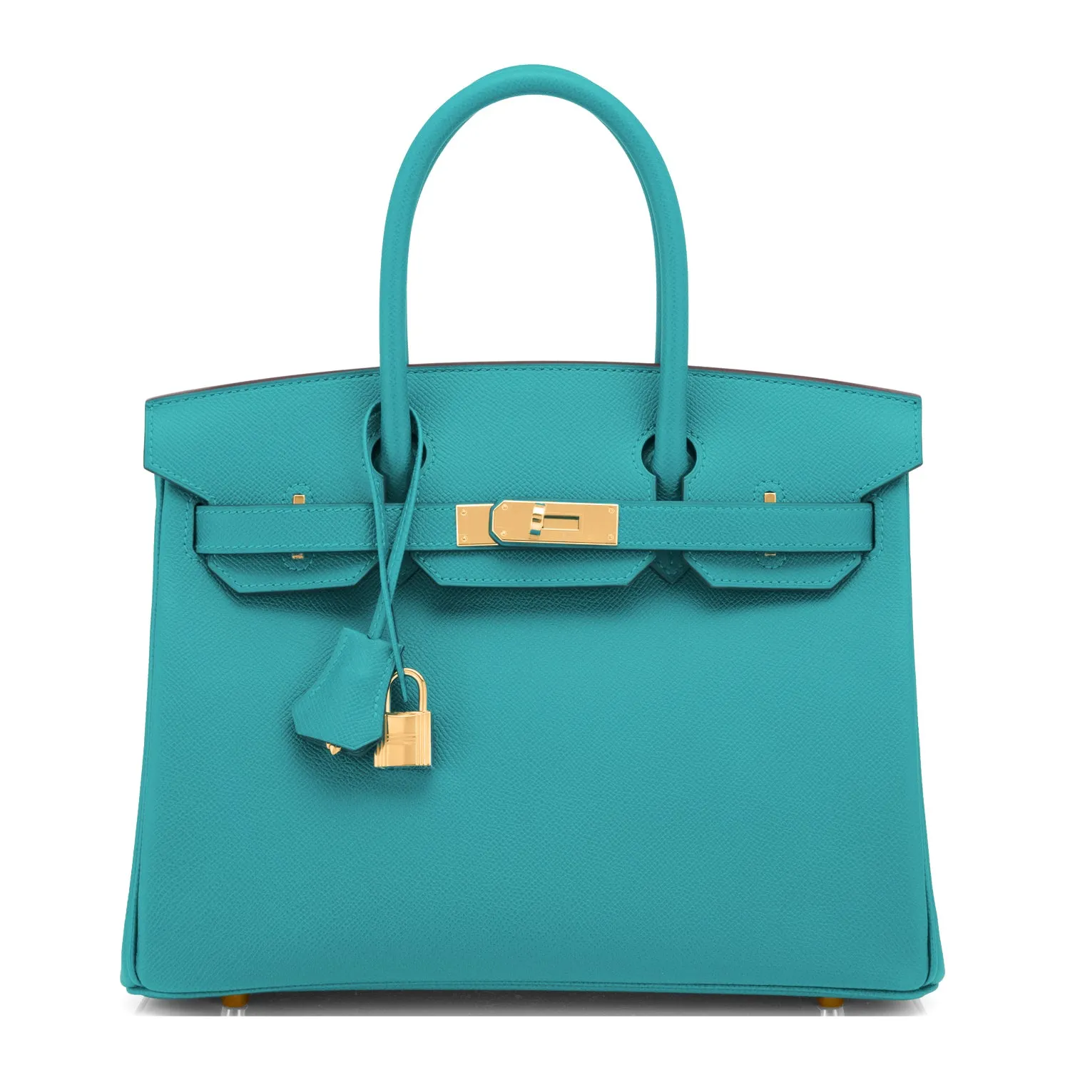 Hermes Blue Paon Birkin 30cm Peacock Turquoise Blue Epsom Gold Hardware