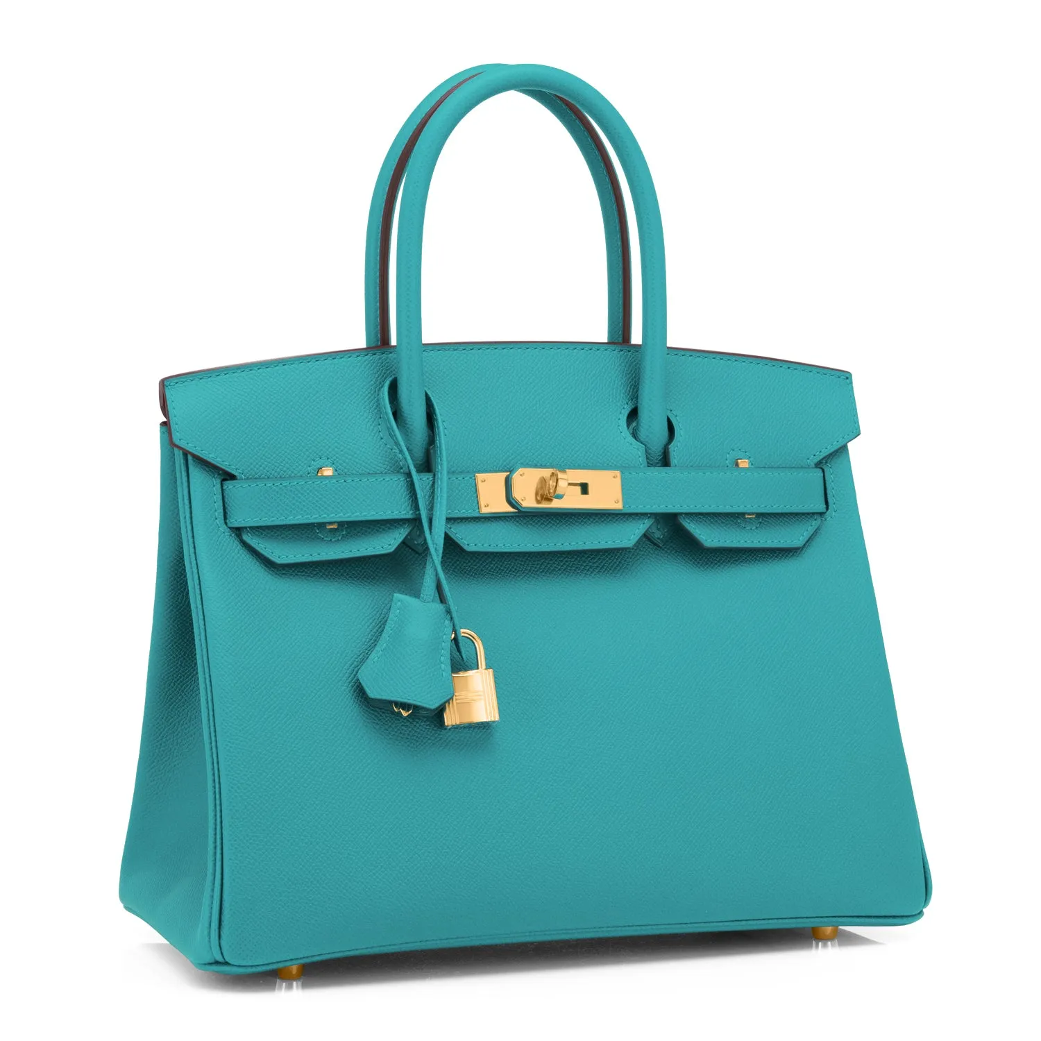 Hermes Blue Paon Birkin 30cm Peacock Turquoise Blue Epsom Gold Hardware