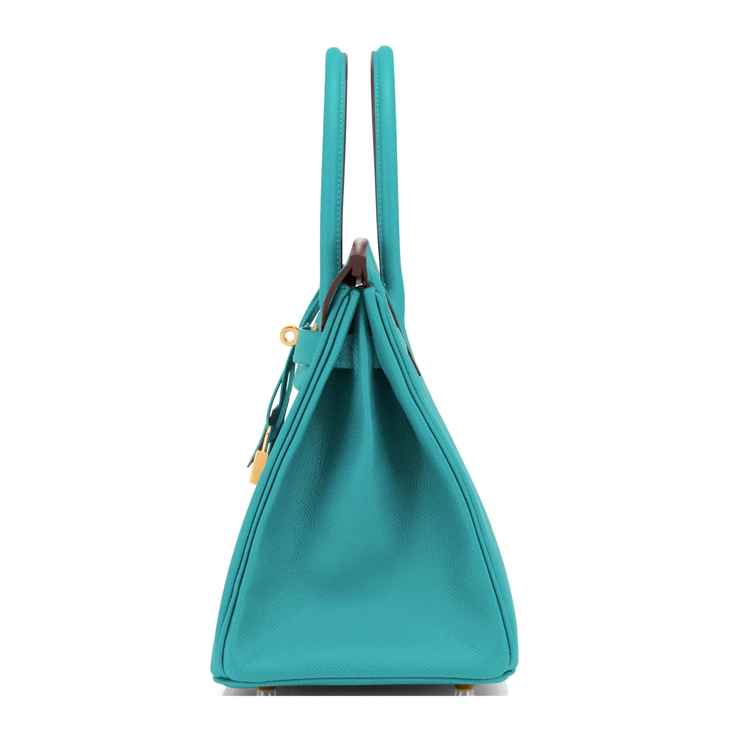 Hermes Blue Paon Birkin 30cm Peacock Turquoise Blue Epsom Gold Hardware