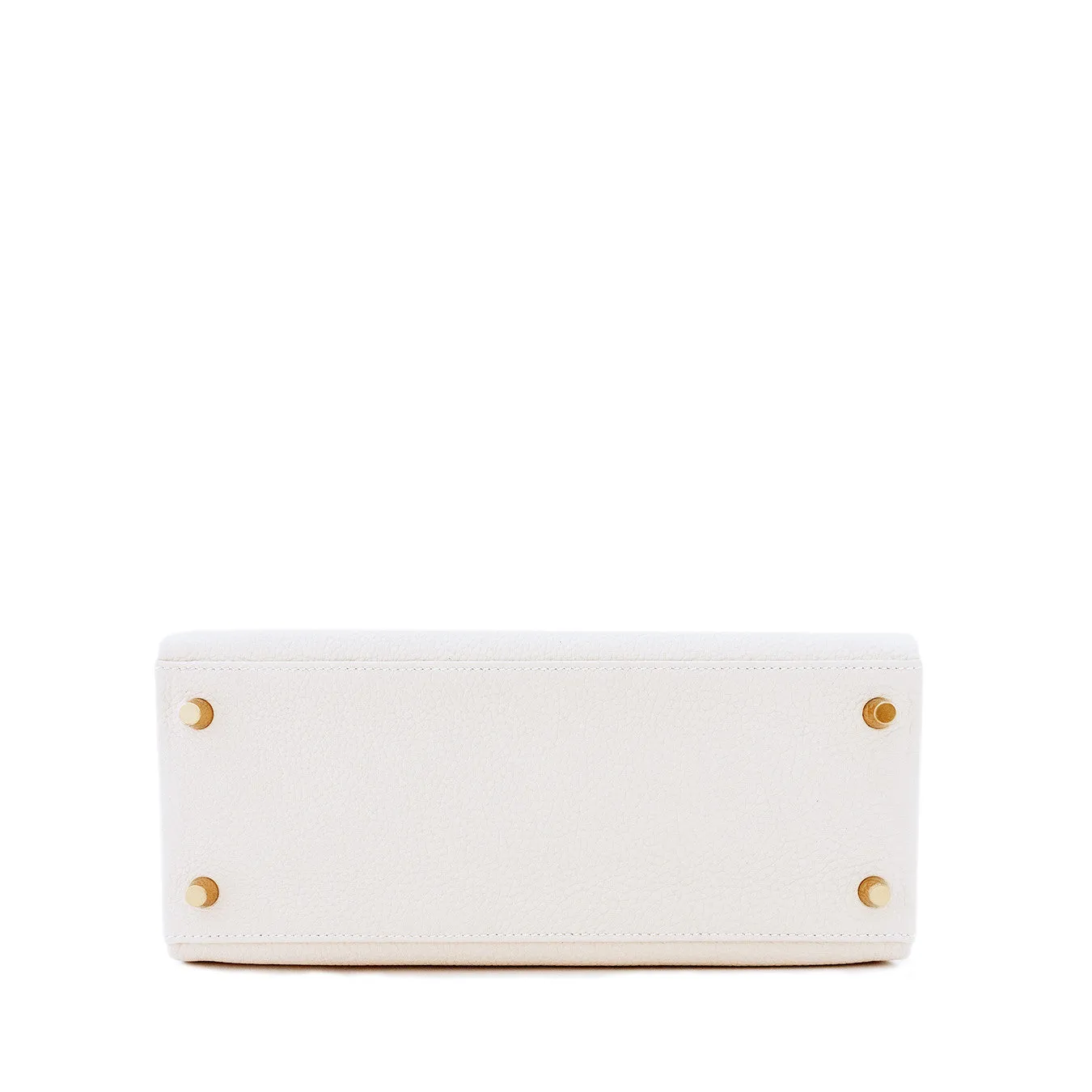 Hermes Craie 28cm Chalk Togo Kelly Gold GHW Shoulder Bag Classic