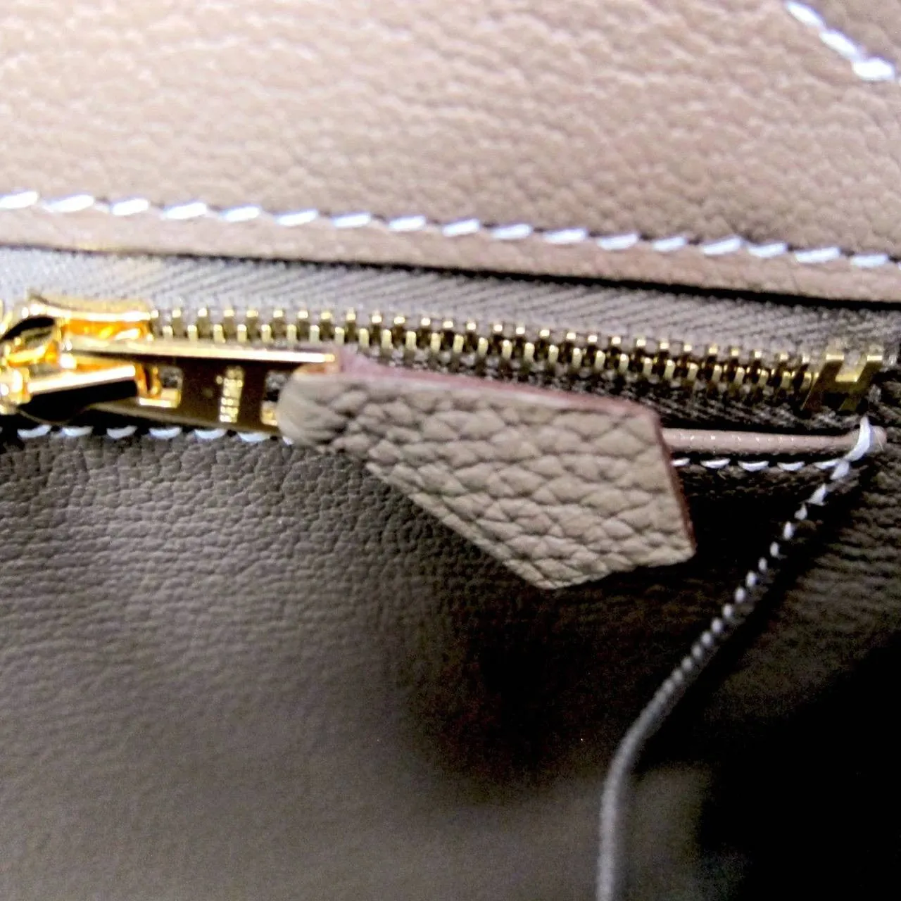 Hermes Etoupe 30cm Togo Birkin Gold Hardware