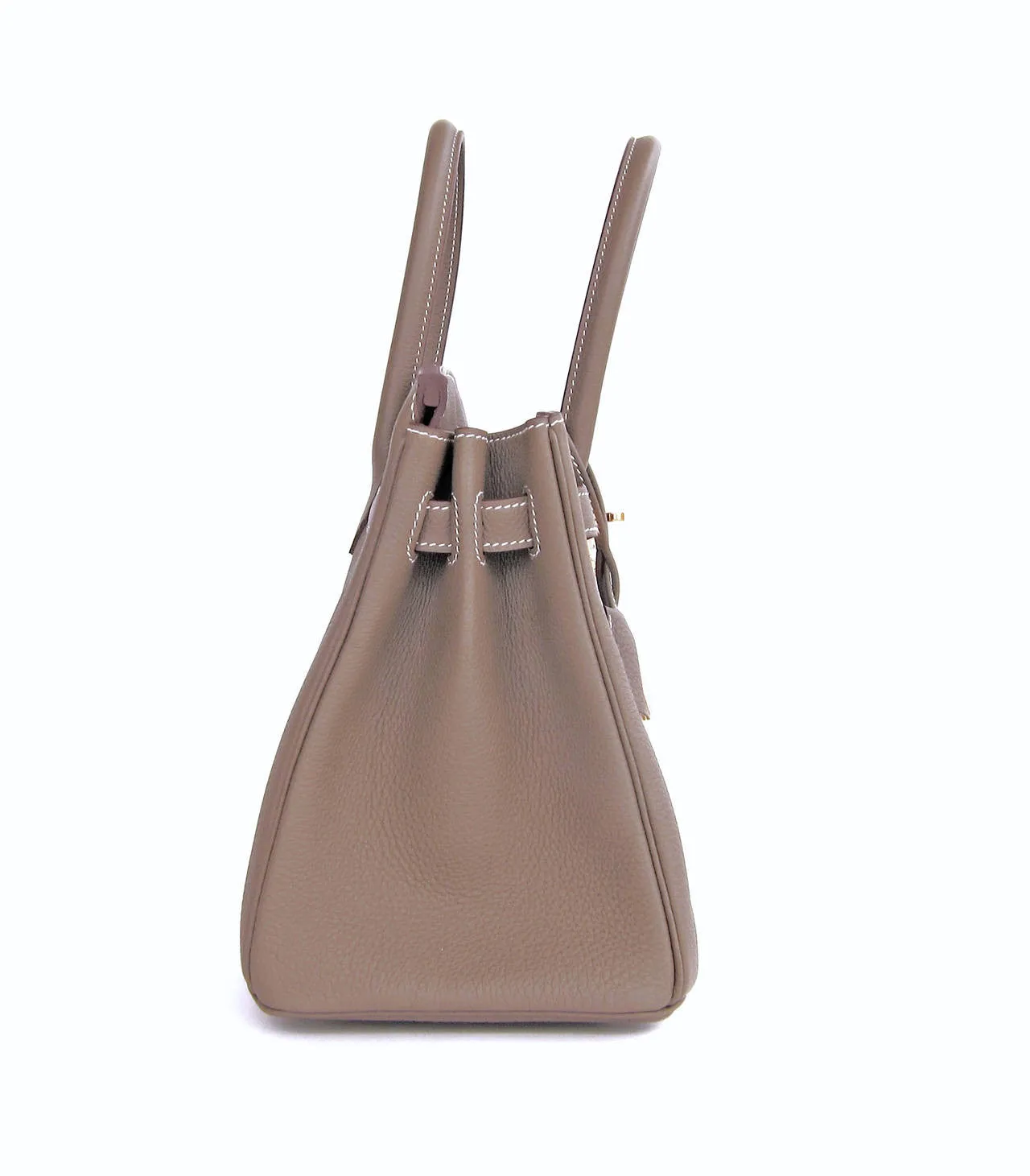 Hermes Etoupe 30cm Togo Birkin Gold Hardware