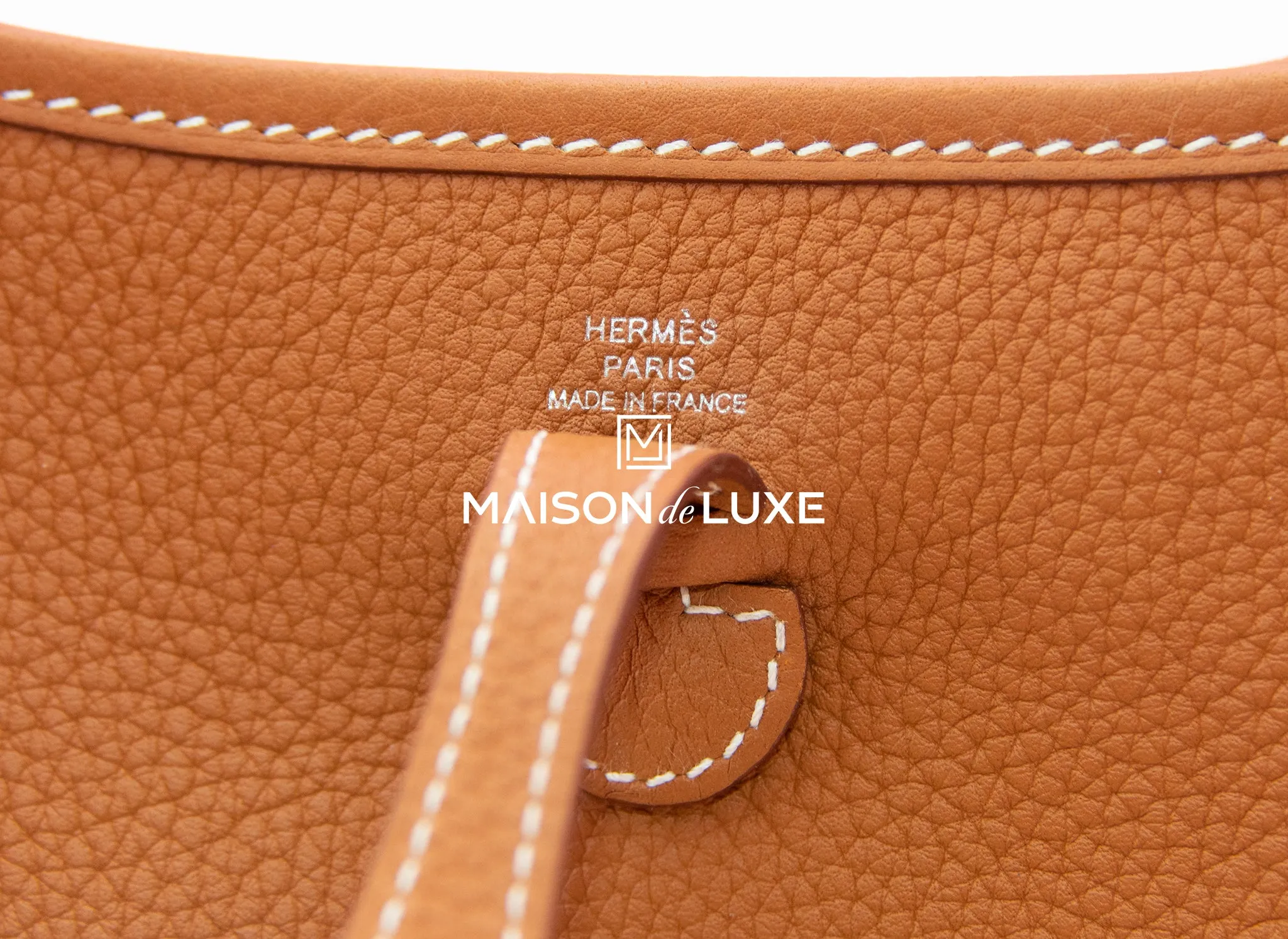 Hermes Gold Mini TPM Evelyne Messenger Bag