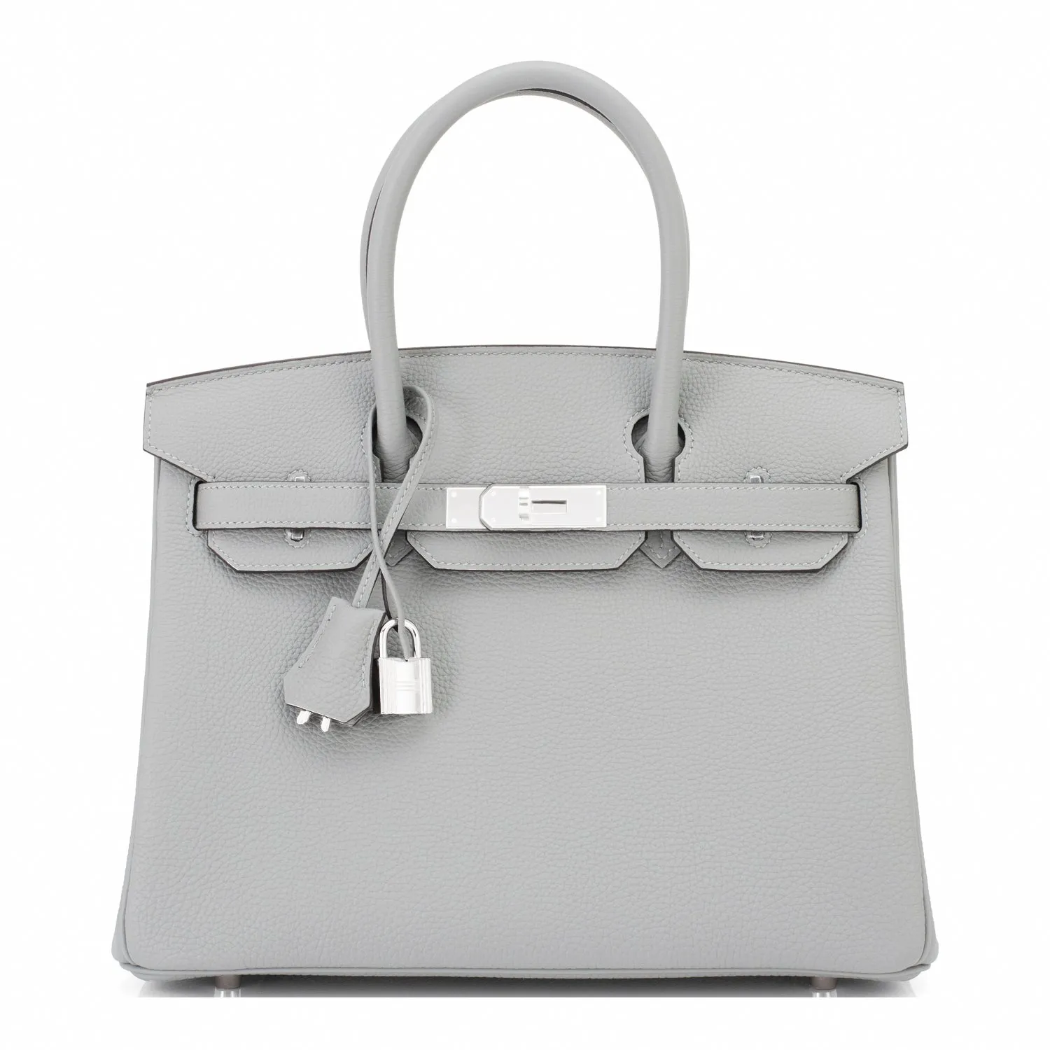 Hermes Gris Mouette 30cm Birkin Togo Palladium Hardware
