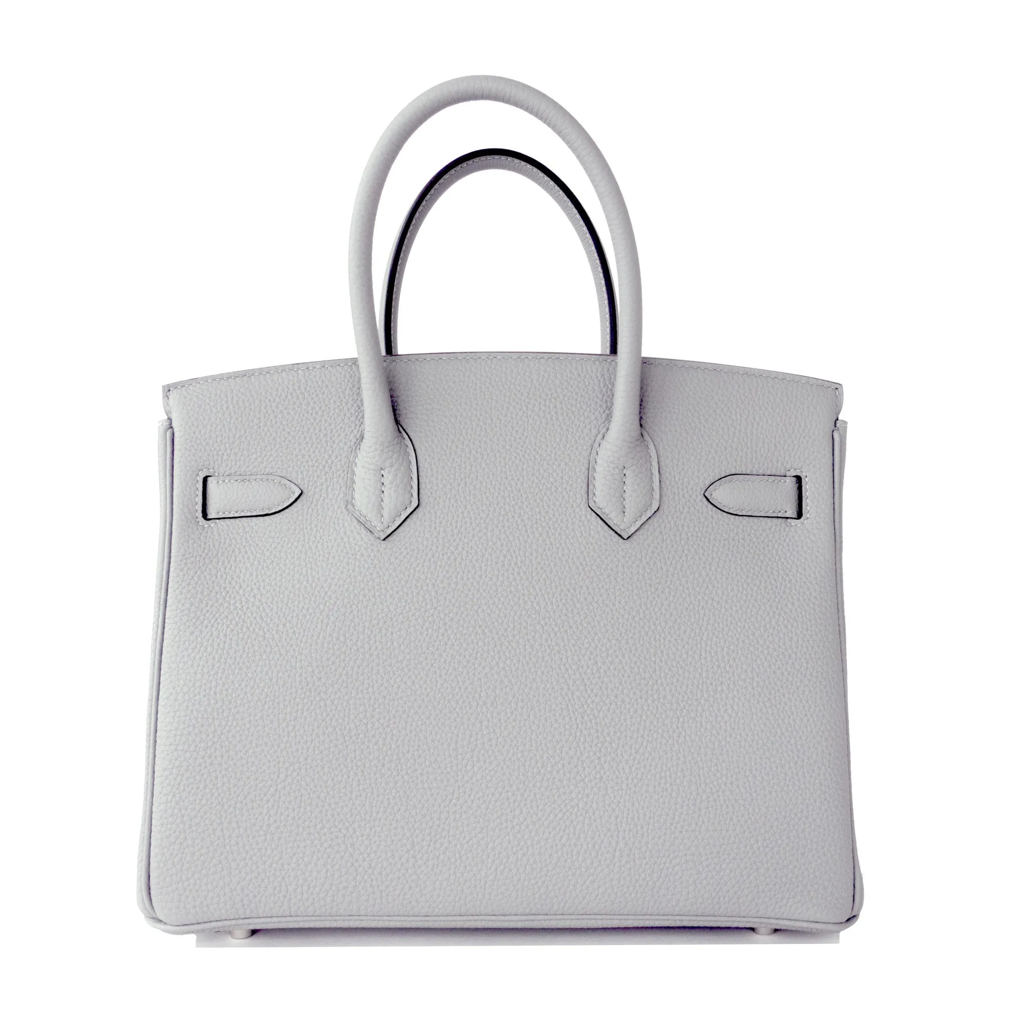 Hermes Gris Mouette New Grey 30cm Togo Birkin Bag Palladium So Chic