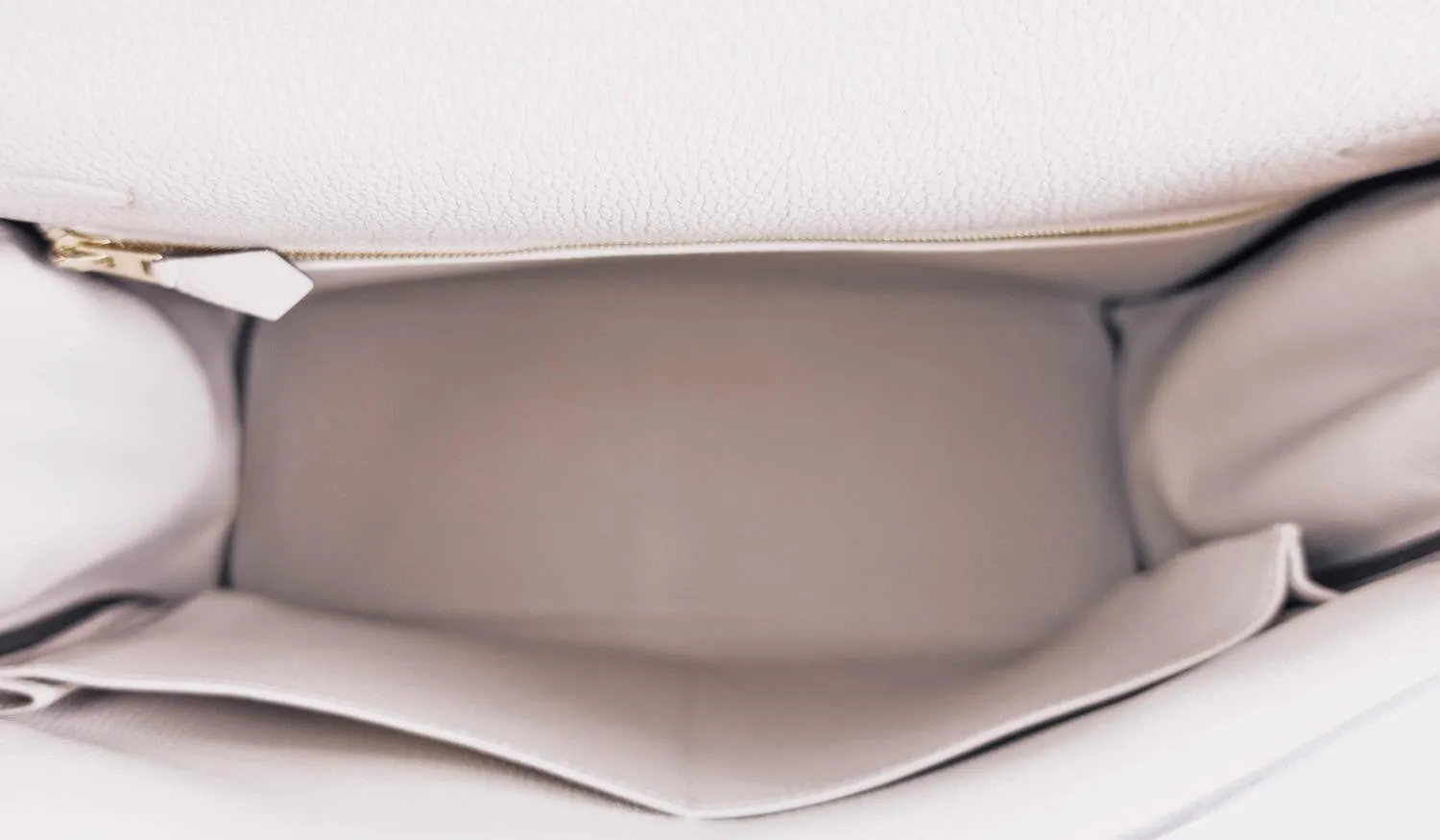 Hermes Gris Tourterelle Togo Dove Grey Kelly 35cm Gold Shoulder Bag Elegant