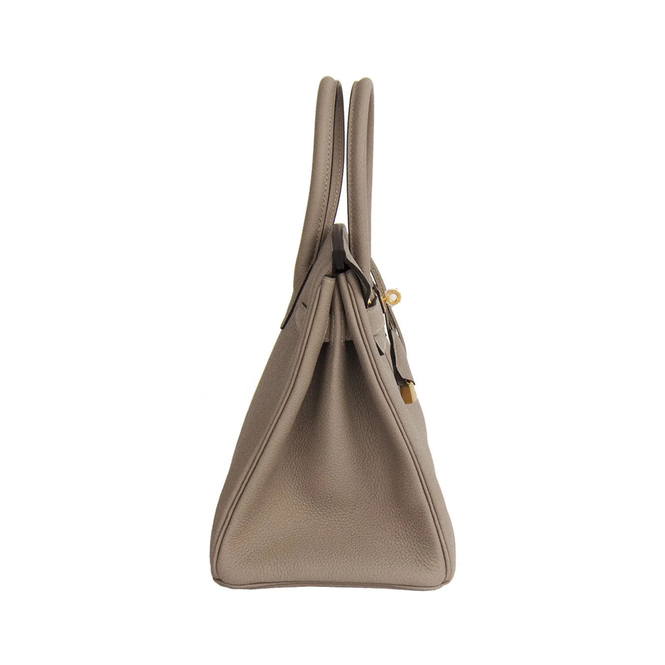 Hermes Gris Tourterelle Togo Gold 30cm Birkin Dove Grey Treasure