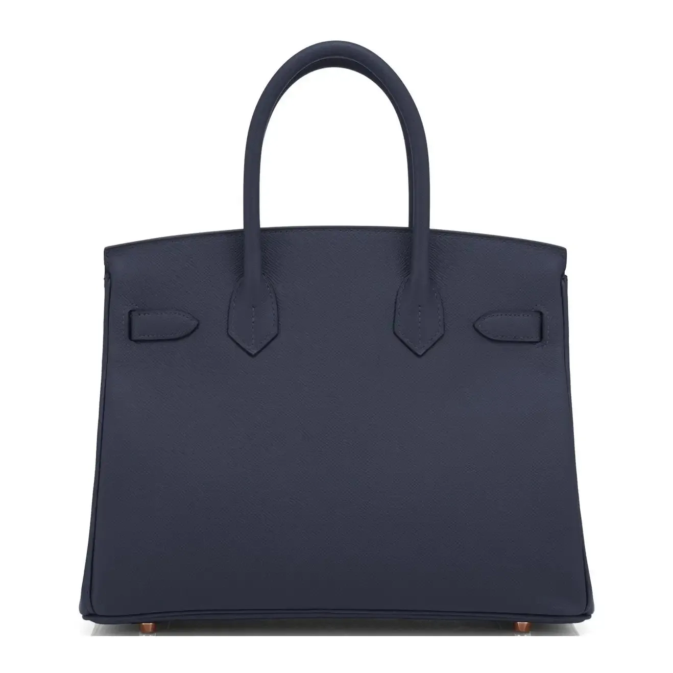 Hermes Indigo Rose Gold Deep Navy Blue Birkin 30cm Bag Z Stamp, 2021
