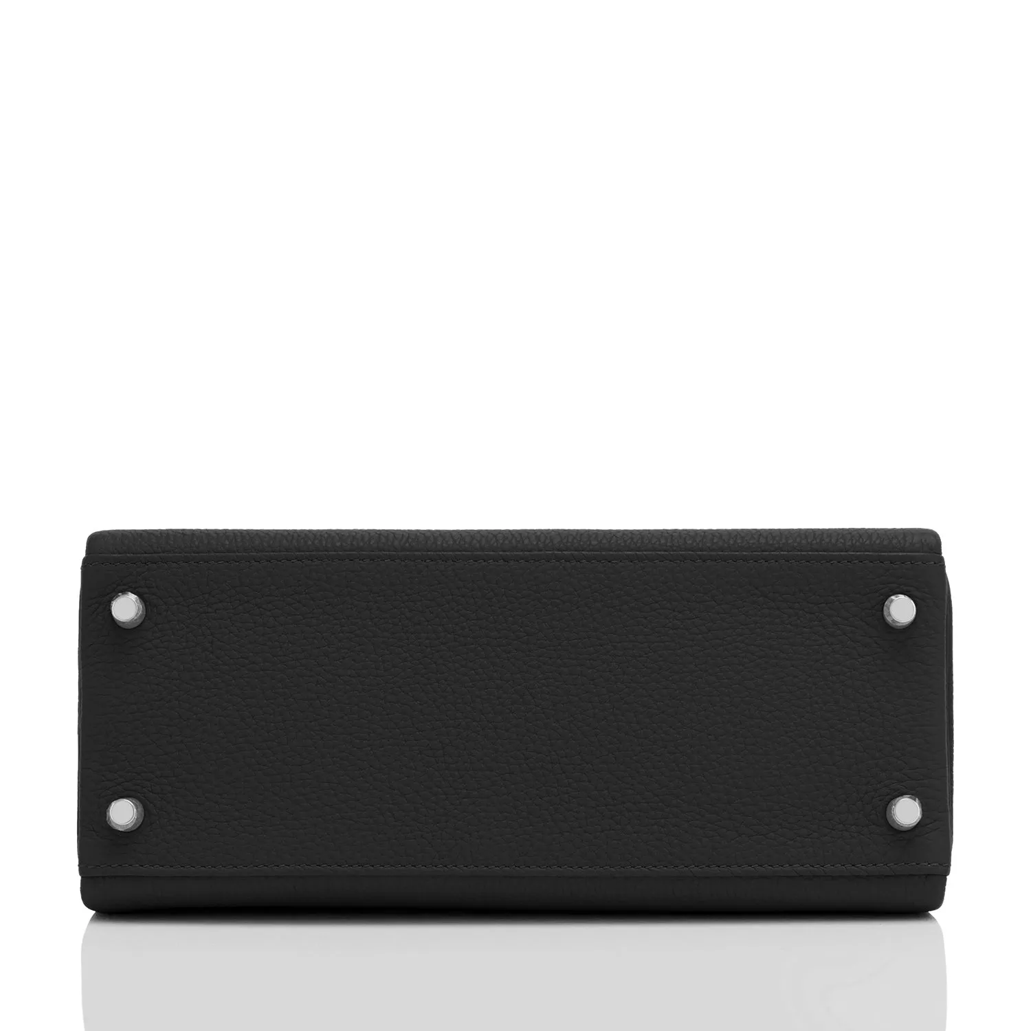 Hermes Kelly 28cm Black Togo Palladium Shoulder Bag