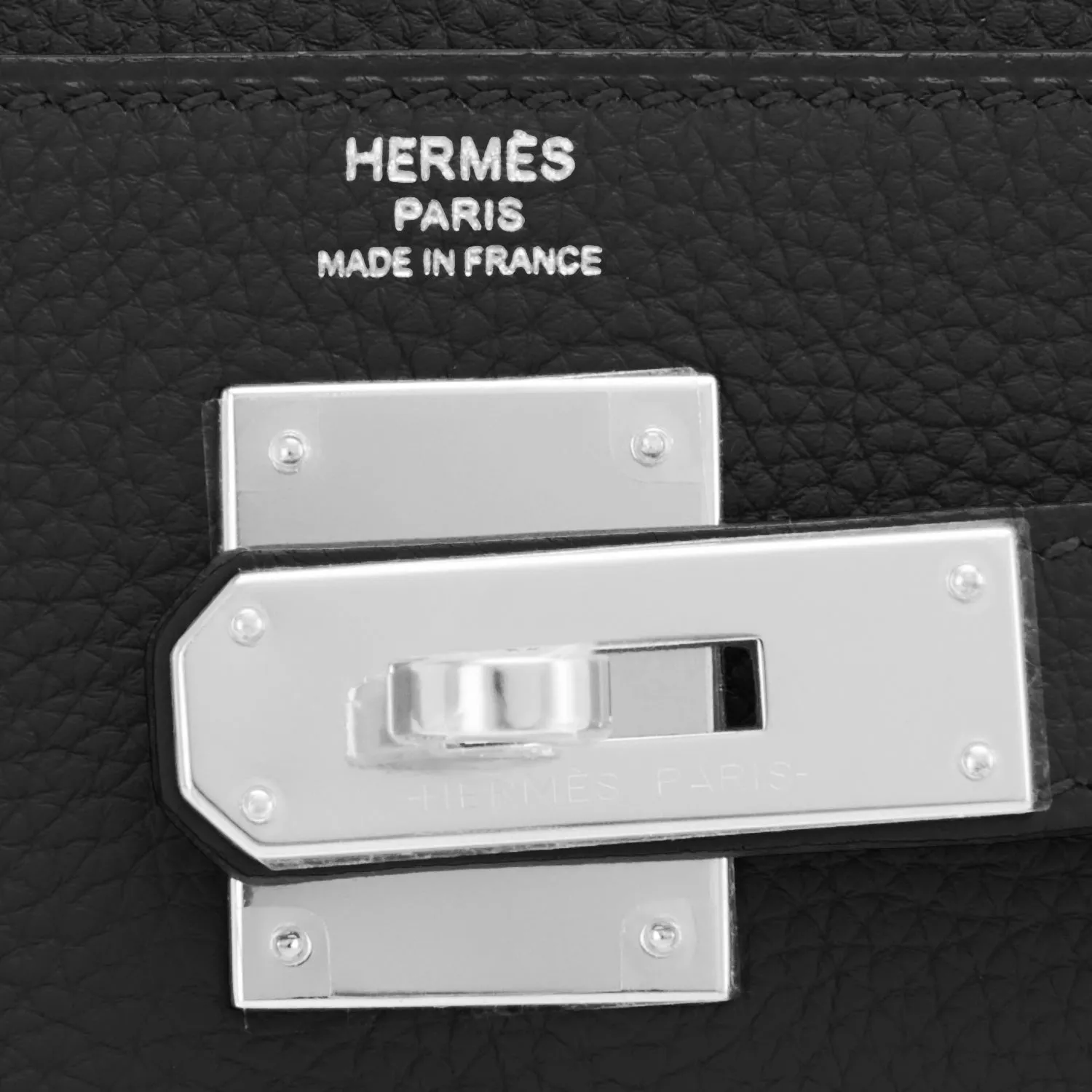 Hermes Kelly 28cm Black Togo Palladium Shoulder Bag