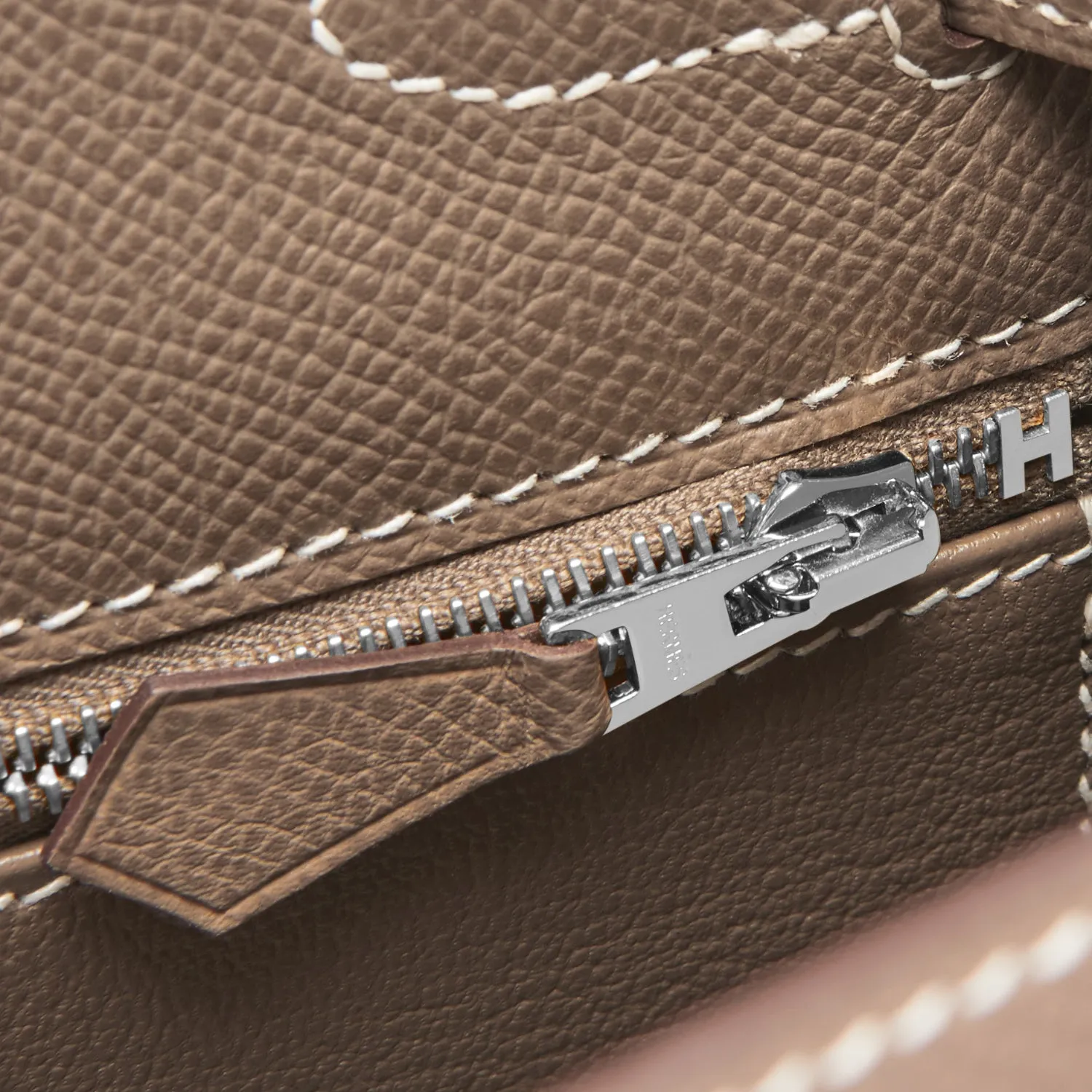 Hermes Kelly 28cm Etoupe Taupe Sellier Shoulder Bag