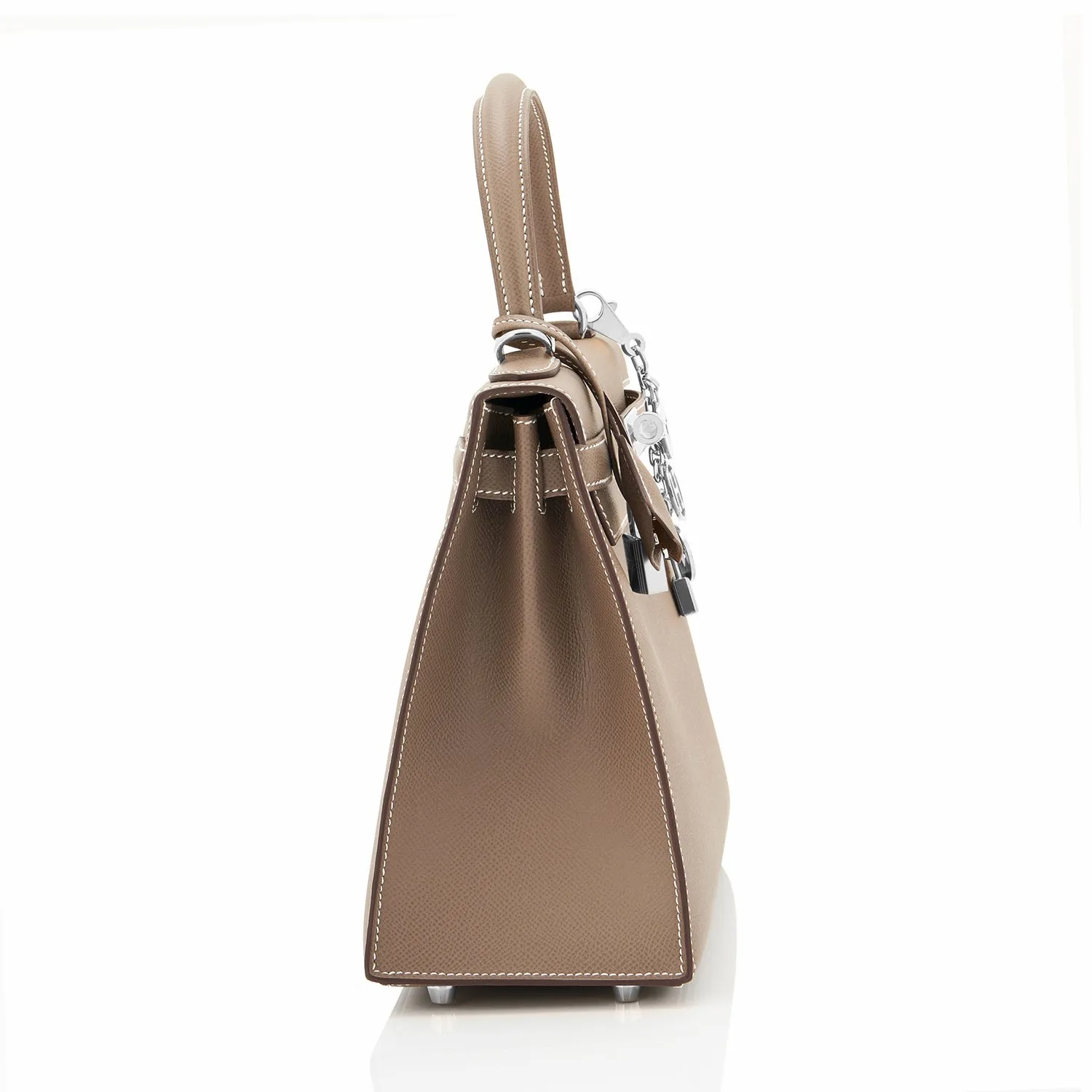 Hermes Kelly 28cm Etoupe Taupe Sellier Shoulder Bag