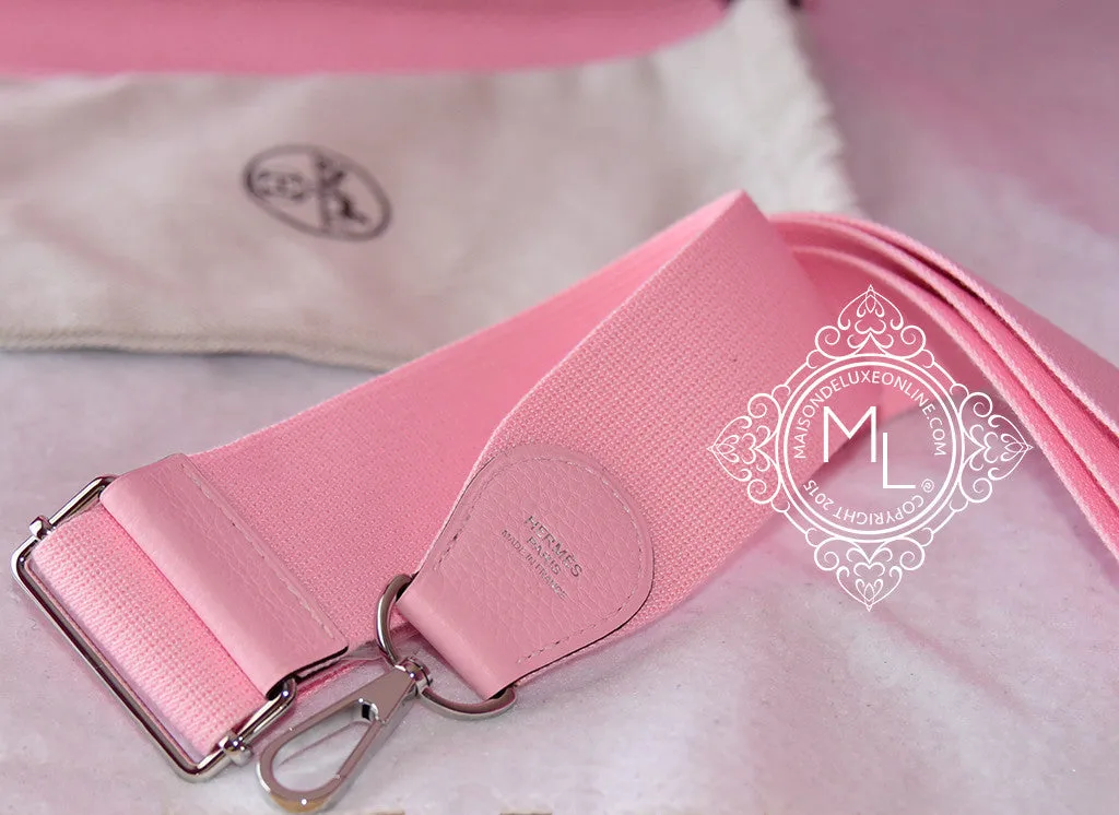 Hermes Pink Rose Sakura Evelyne III Pm Messenger Bag