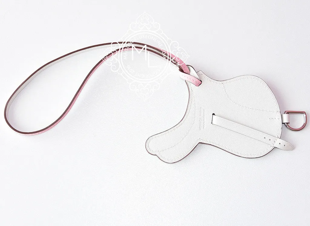 Hermes Rose Sakura Paddock Selle Horse Saddle Bag Charm