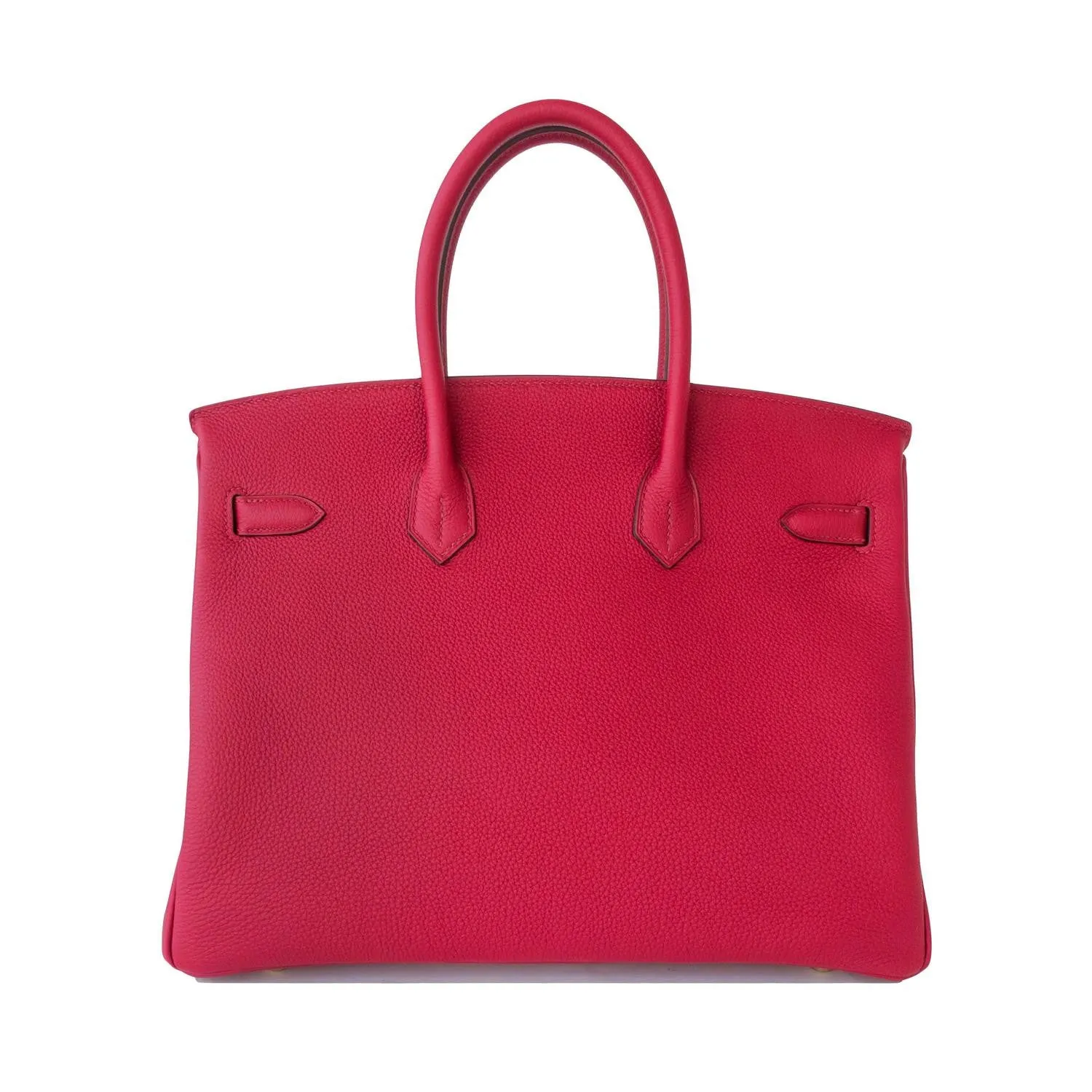 Hermes Rouge Grenat Red Togo 35cm Birkin Bag Gold Hardware GHW Exquisite