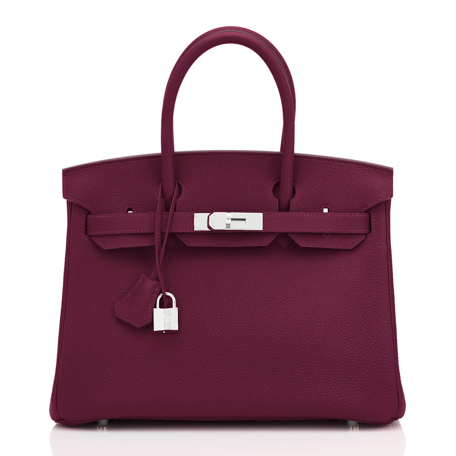 Hermes Rouge H 30cm Birkin Togo Palladium Hardware