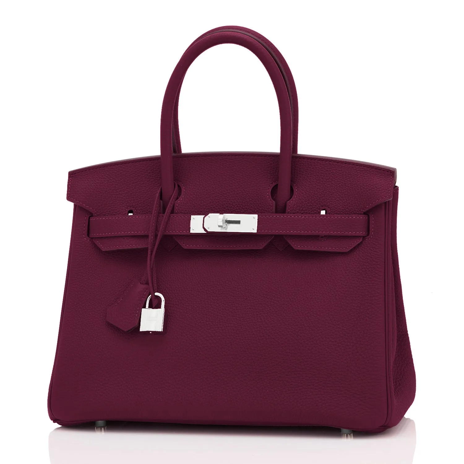 Hermes Rouge H 30cm Birkin Togo Palladium Hardware