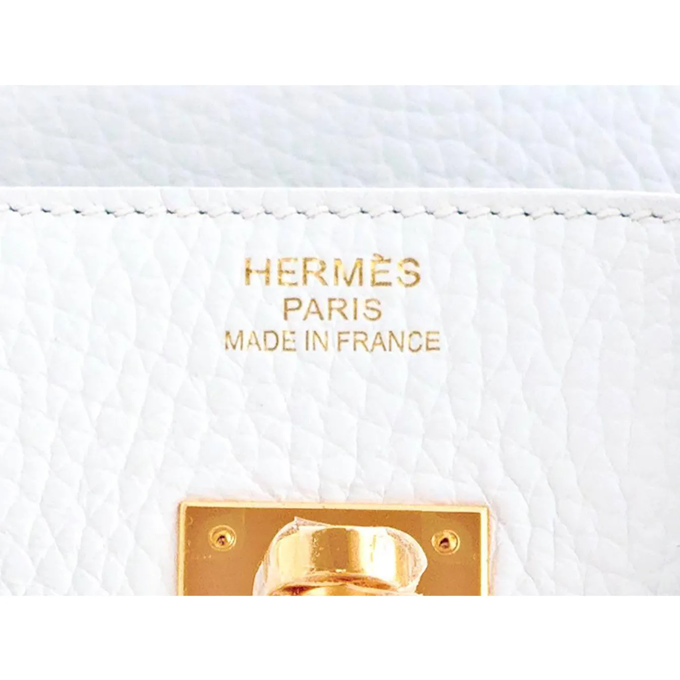 Hermes White Gold 35cm Birkin GHW 2016 Bag Superb