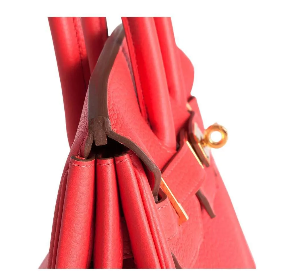 Hermès Birkin 35 Fuchsia Togo Bag GHW