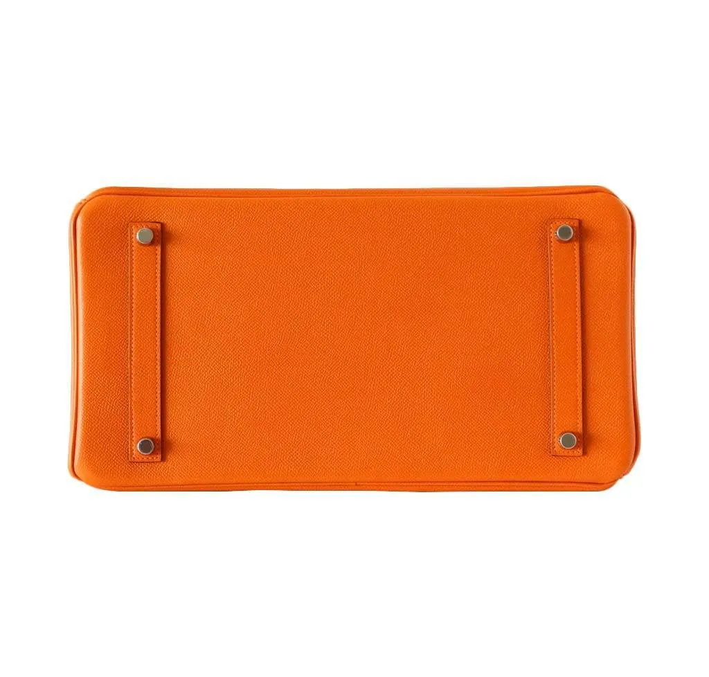 Hermès Birkin 35 H Orange Bag Epsom PHW