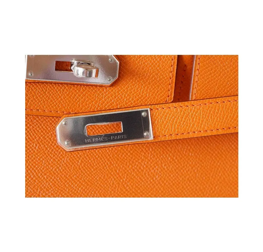 Hermès Birkin 35 H Orange Bag Epsom PHW