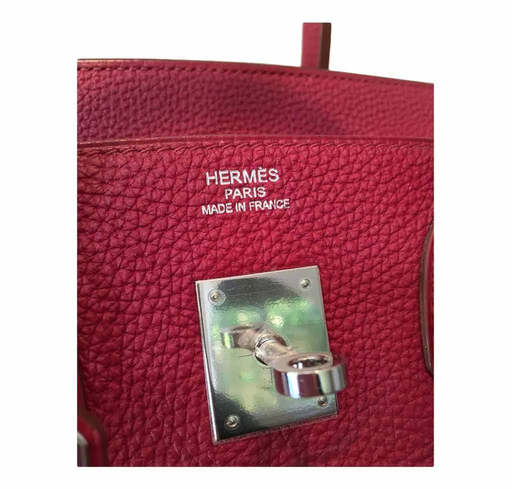 Hermès Birkin 35 Rouge Vif Bag PHW