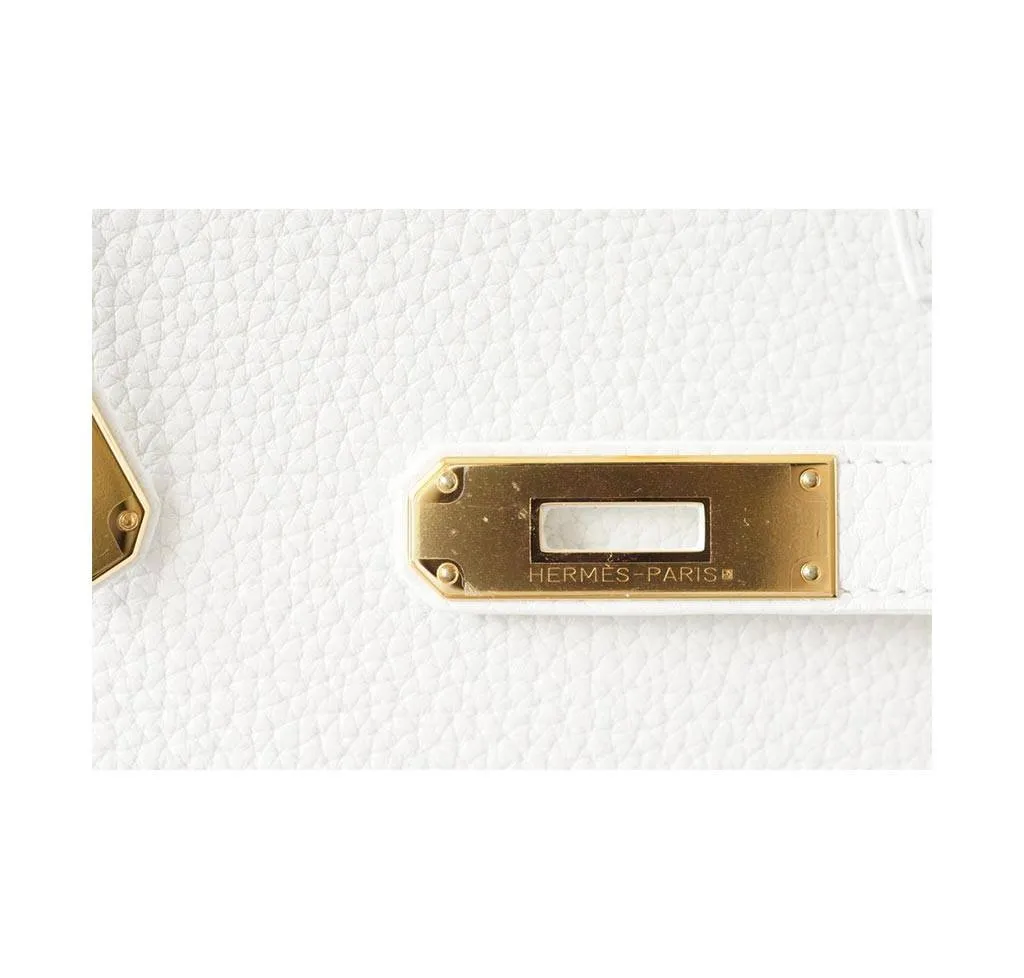 Hermès Birkin 35 Snow White Bag