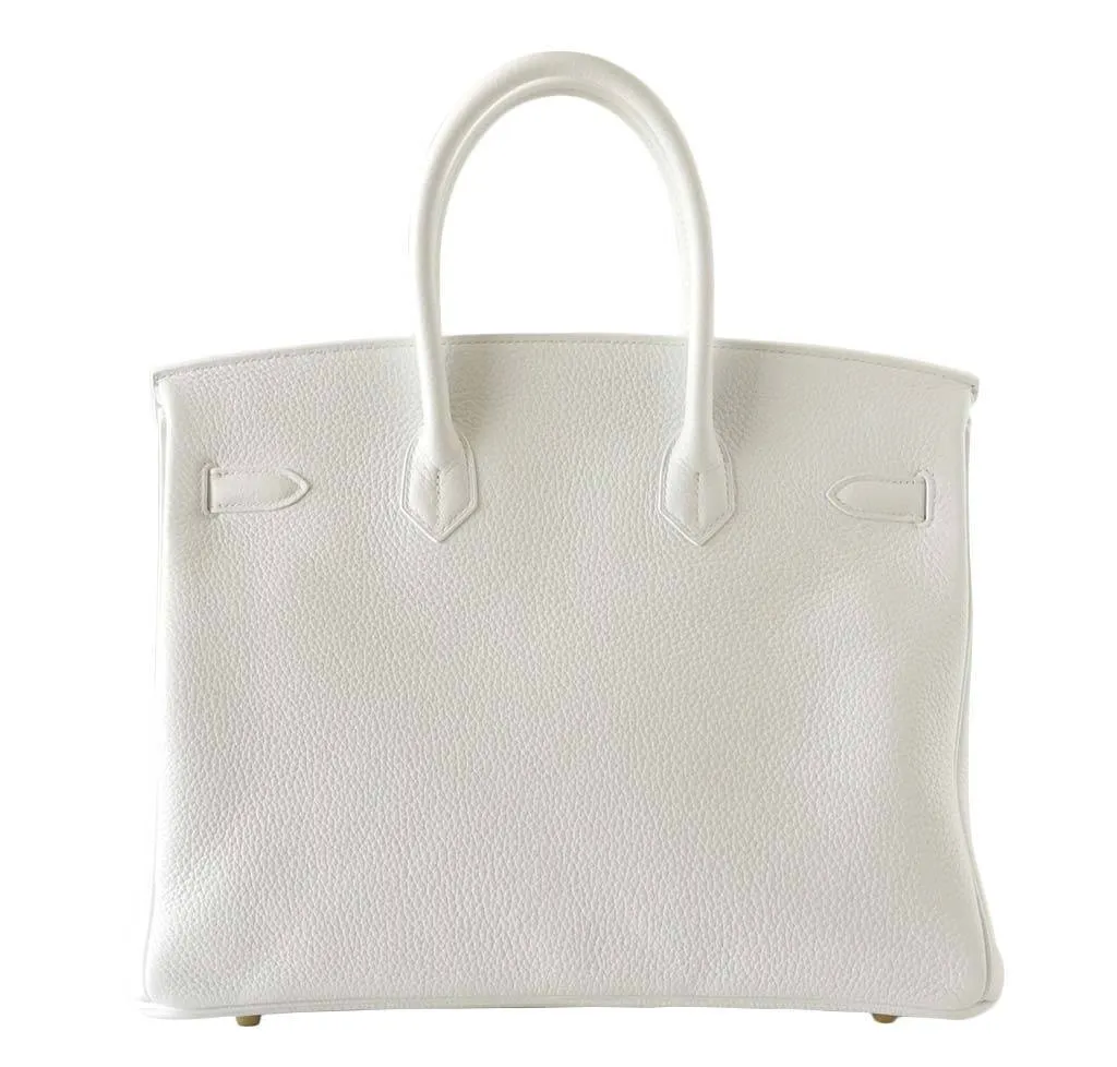 Hermès Birkin 35 Snow White Bag