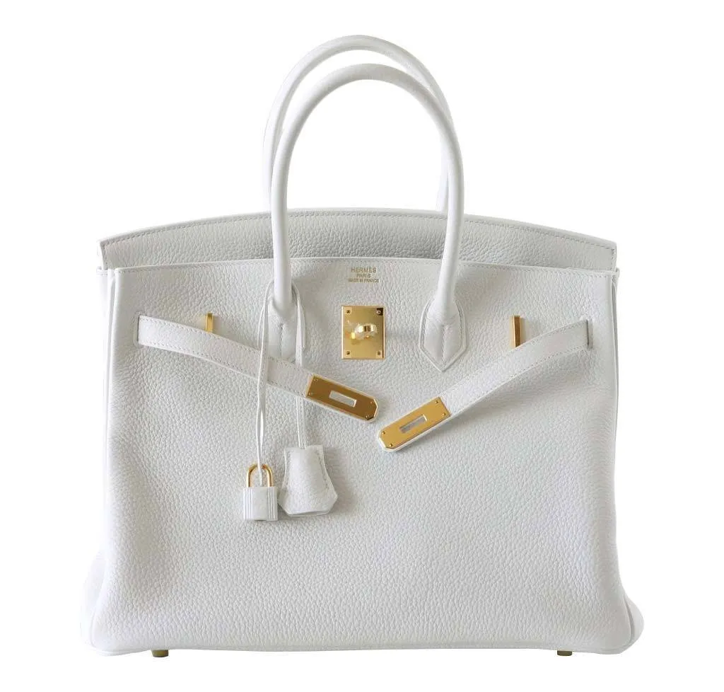 Hermès Birkin 35 Snow White Bag