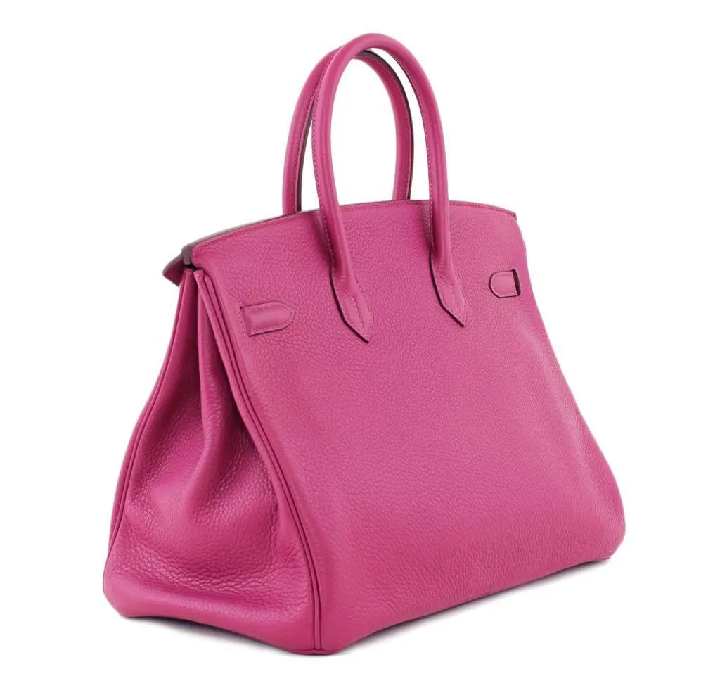 Hermès Birkin 35 Tosca Clemence Bag PHW