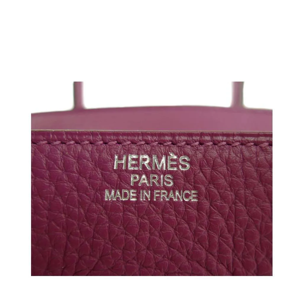 Hermès Birkin 35 Tosca Clemence Bag PHW