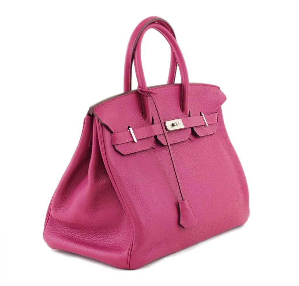 Hermès Birkin 35 Tosca Clemence Bag PHW
