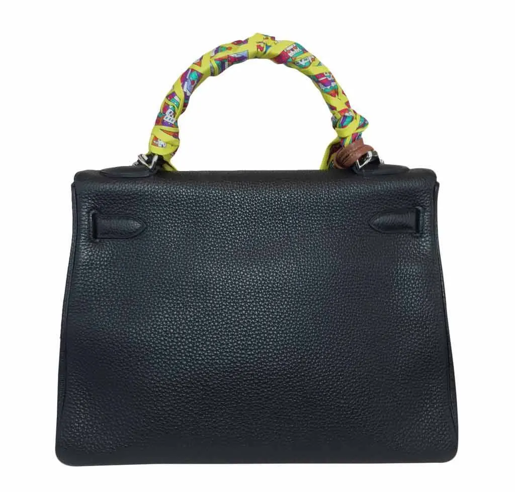 Hermès Kelly 32 Black Togo Bag PHW
