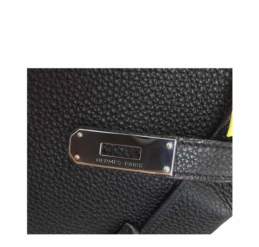 Hermès Kelly 32 Black Togo Bag PHW