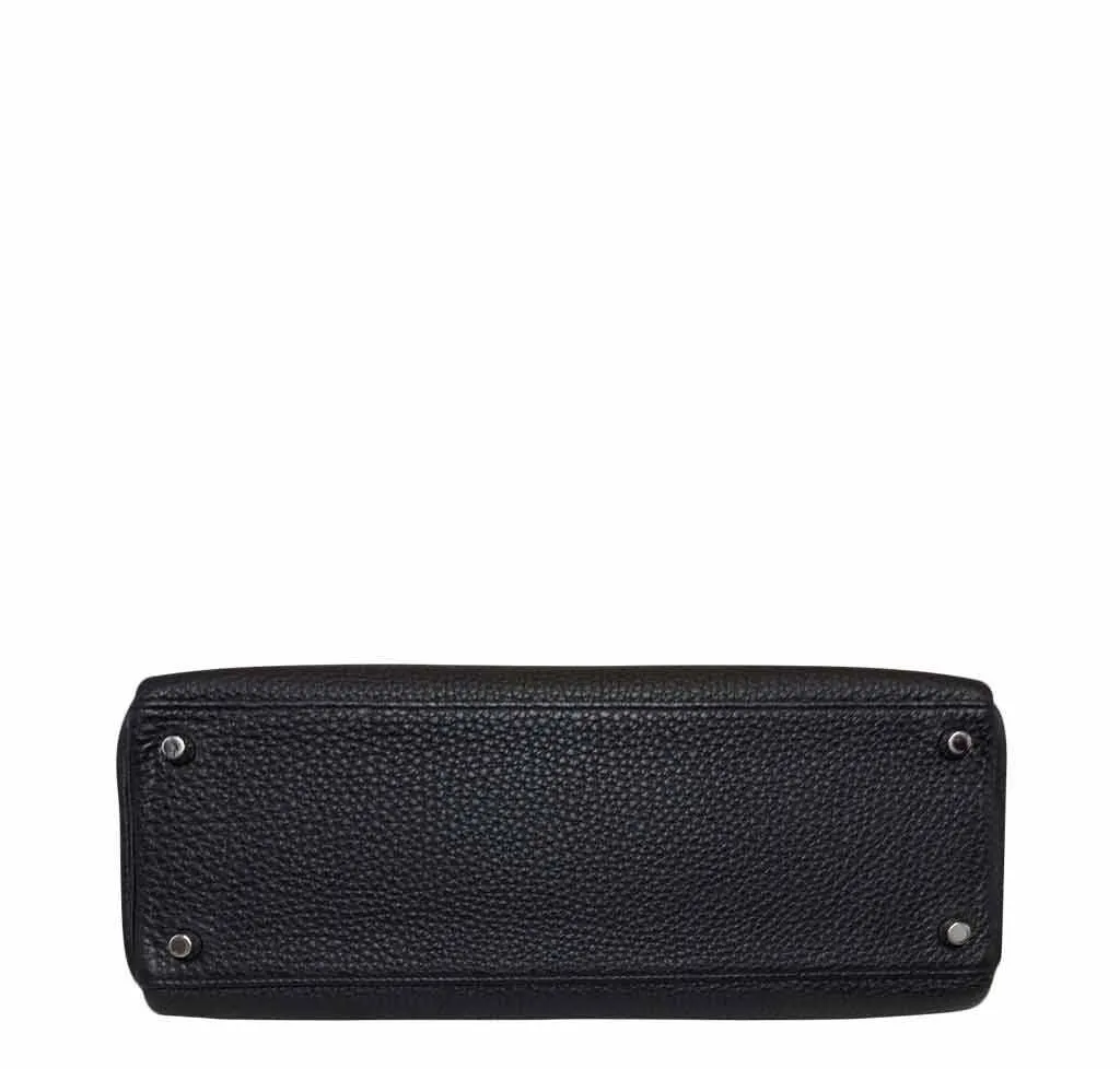 Hermès Kelly 32 Black Togo Bag PHW