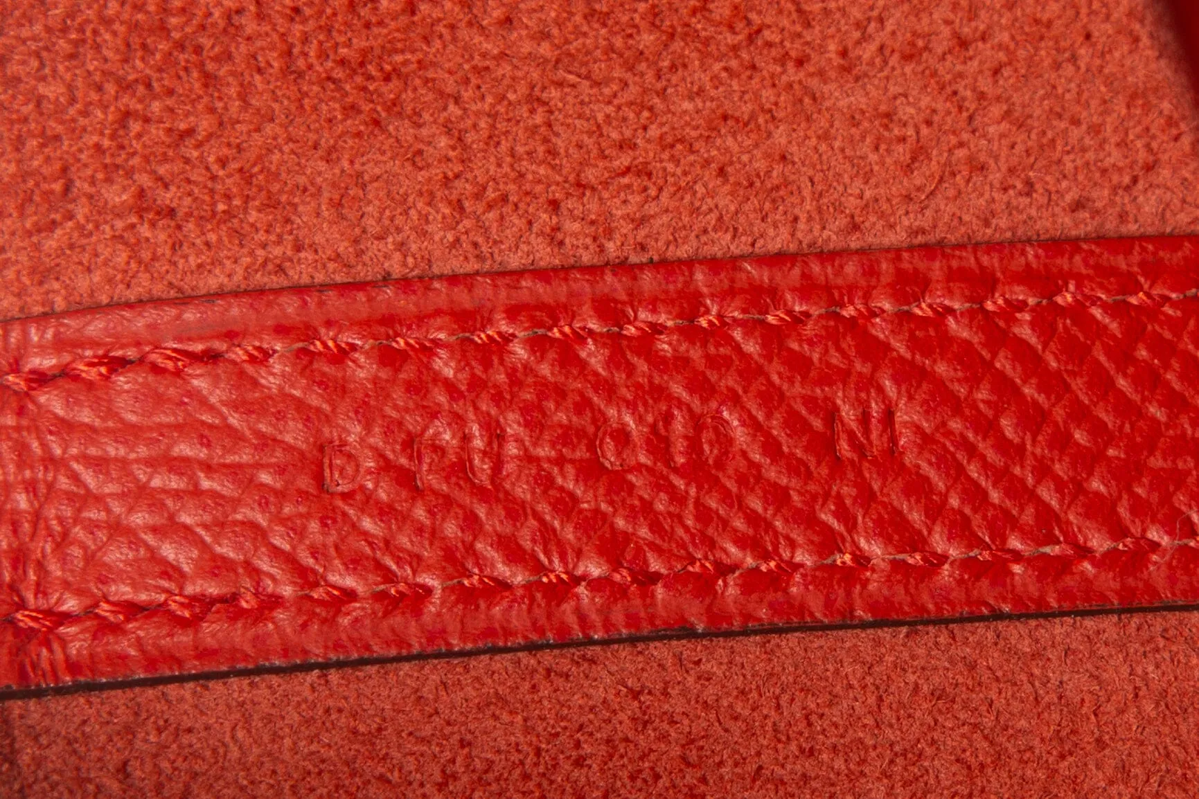 Hermès Orange Epsom Tressage De Cuir Picotin Bucket Bag