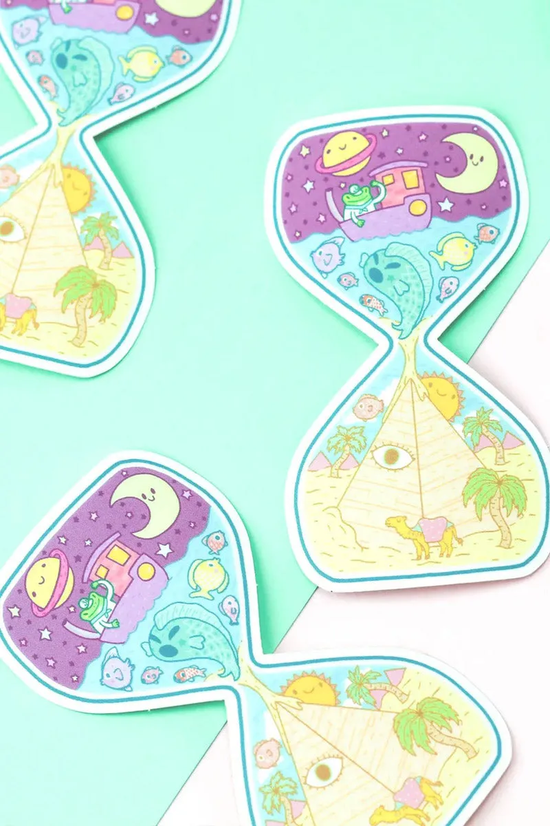 Hour Glass Sticker