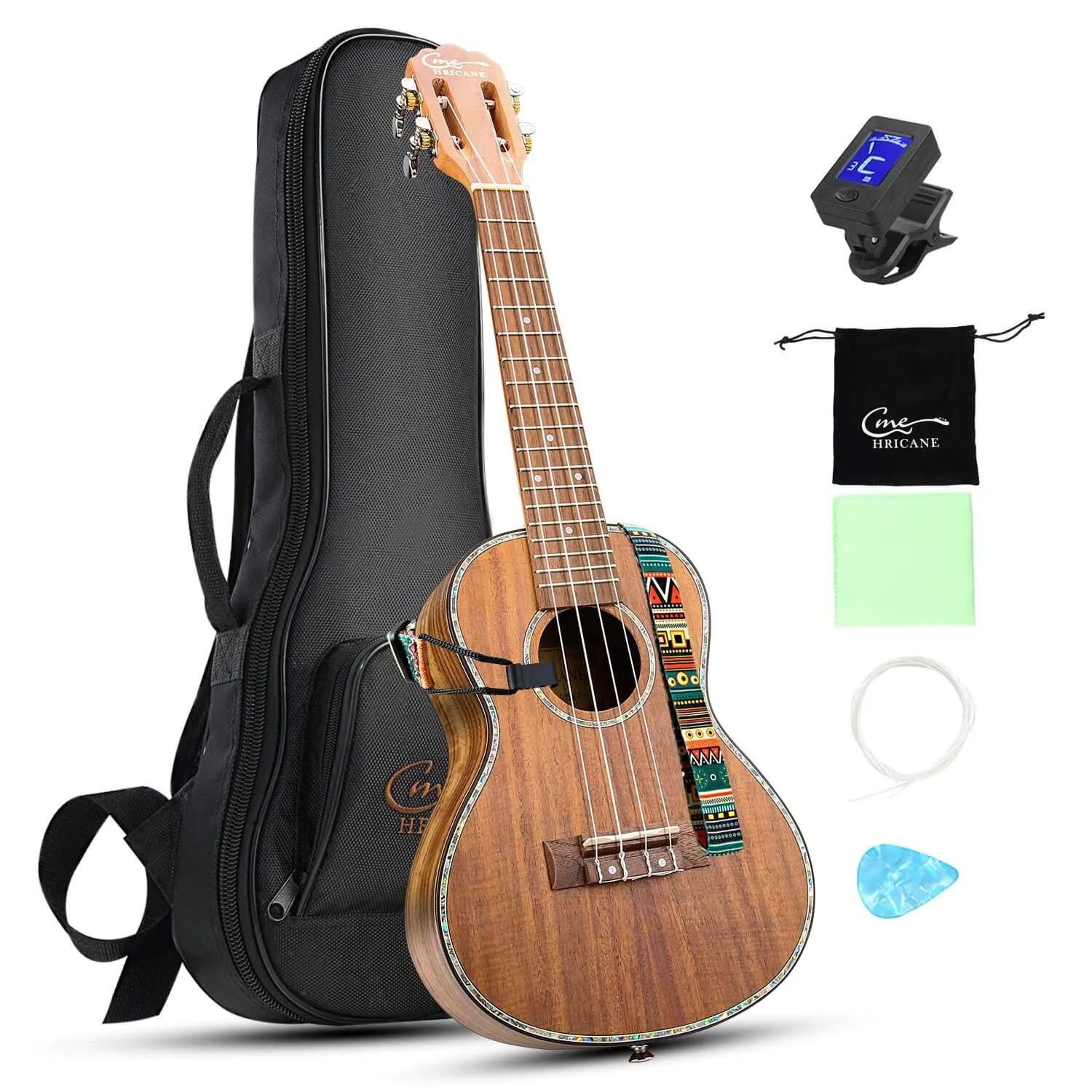 HRICANE Concert Koa Professional Ukulele