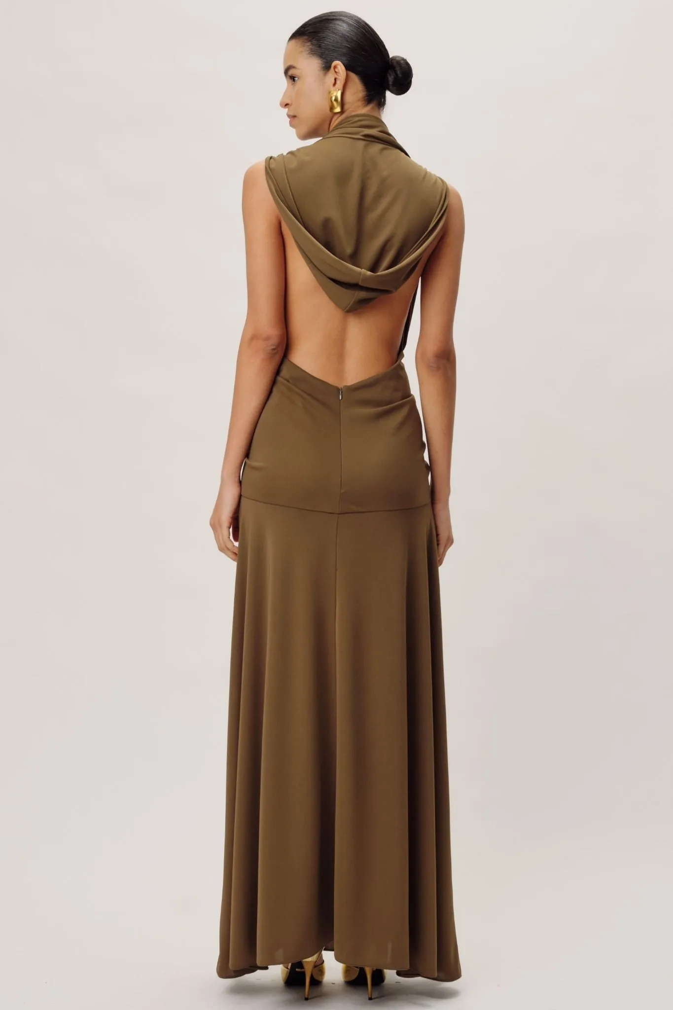 Hunter Hooded Gown by Ronny Kobo - RENTAL