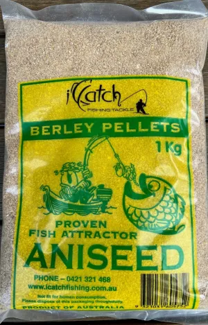 ICATCH Burley Aniseed  Crush Burley ISO fishing berley Crush 1kg Bag