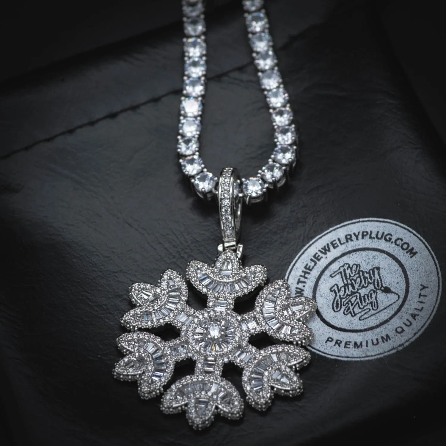 Iced Snowflake Necklace