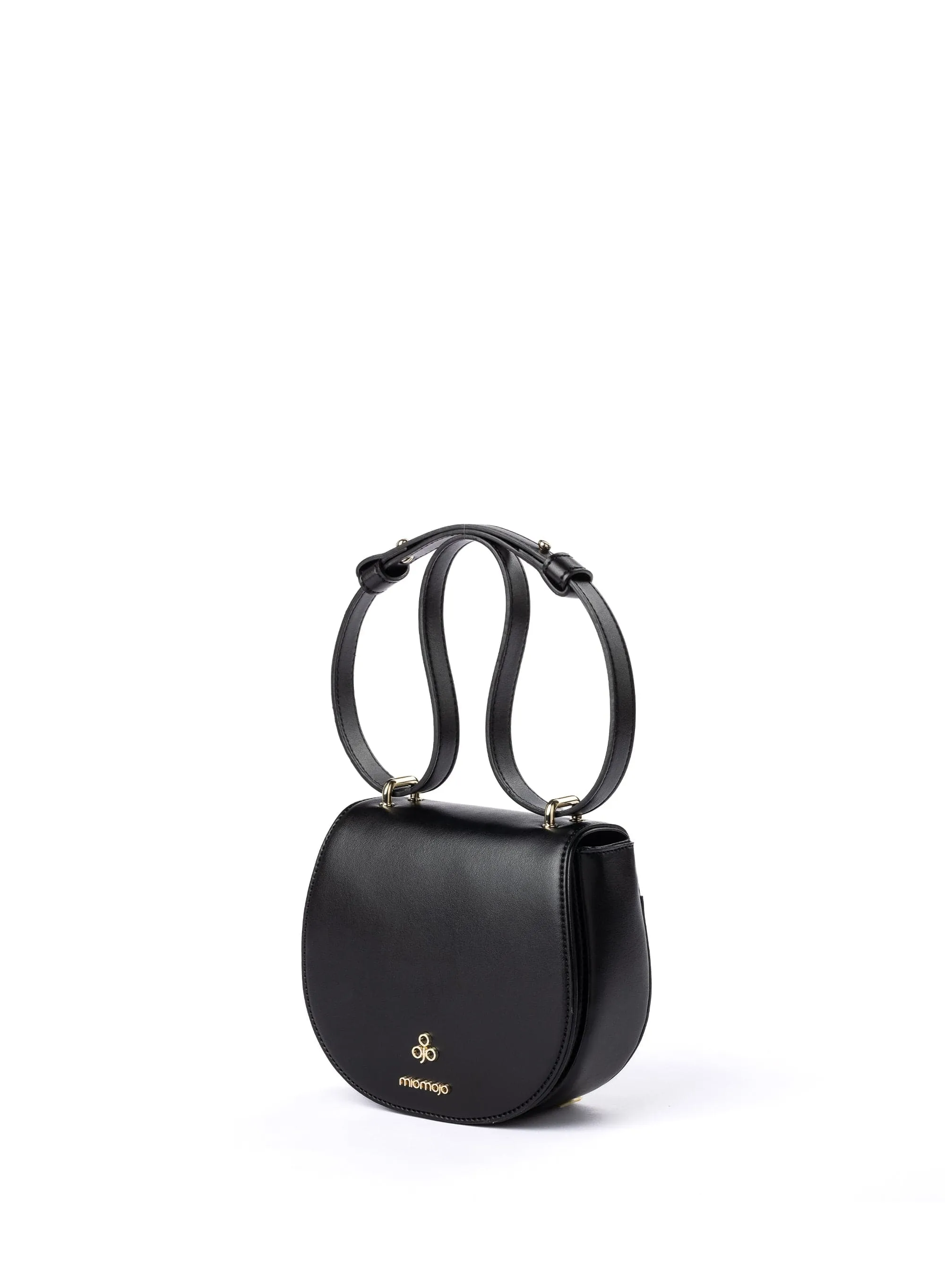 Iris Apple Leather Vegan Mini Bag | Black